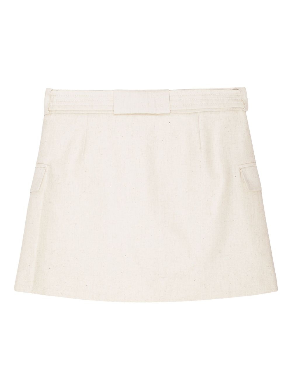 belted mini skirt - 6