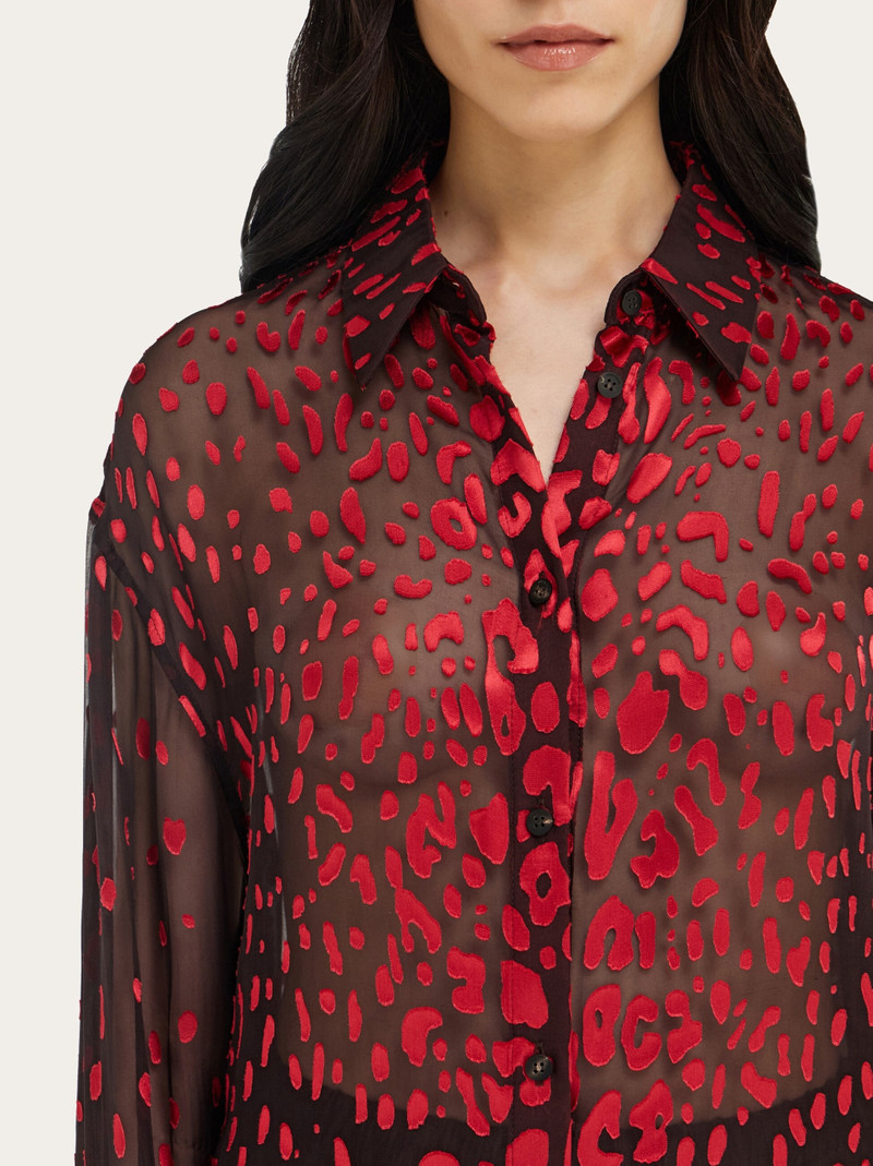 Devoré georgette shirt 4