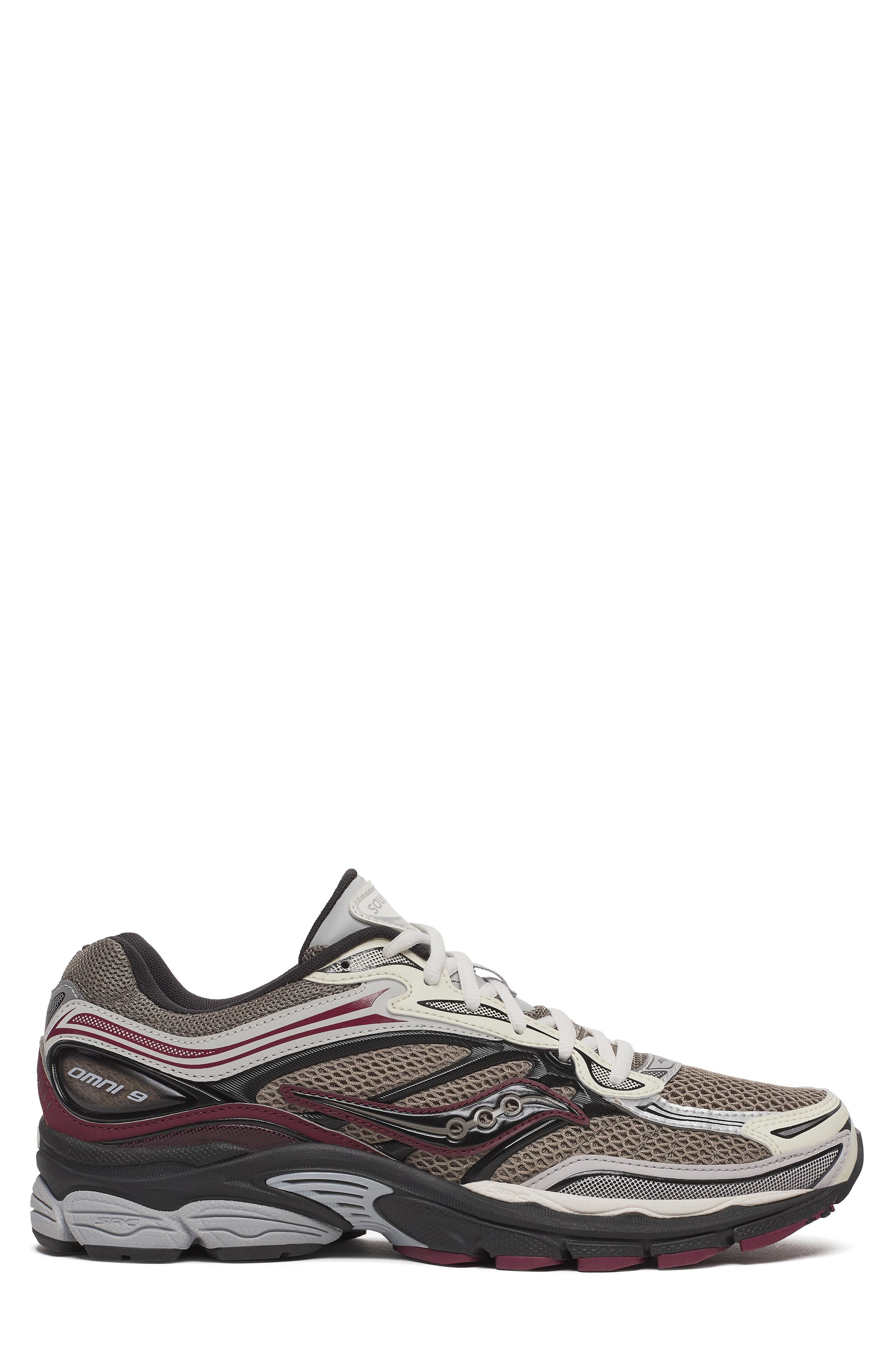 Saucony Gender Inclusive ProGrid Omni 9 Sneaker in Tan/Maroon at Nordstrom - 3