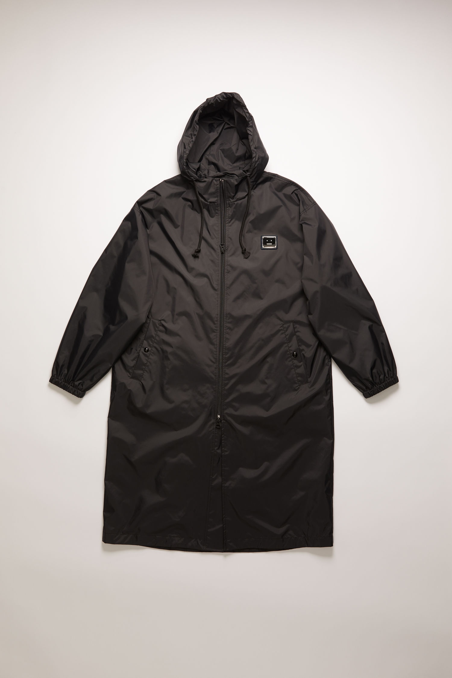 Face plaque technical raincoat black - 1
