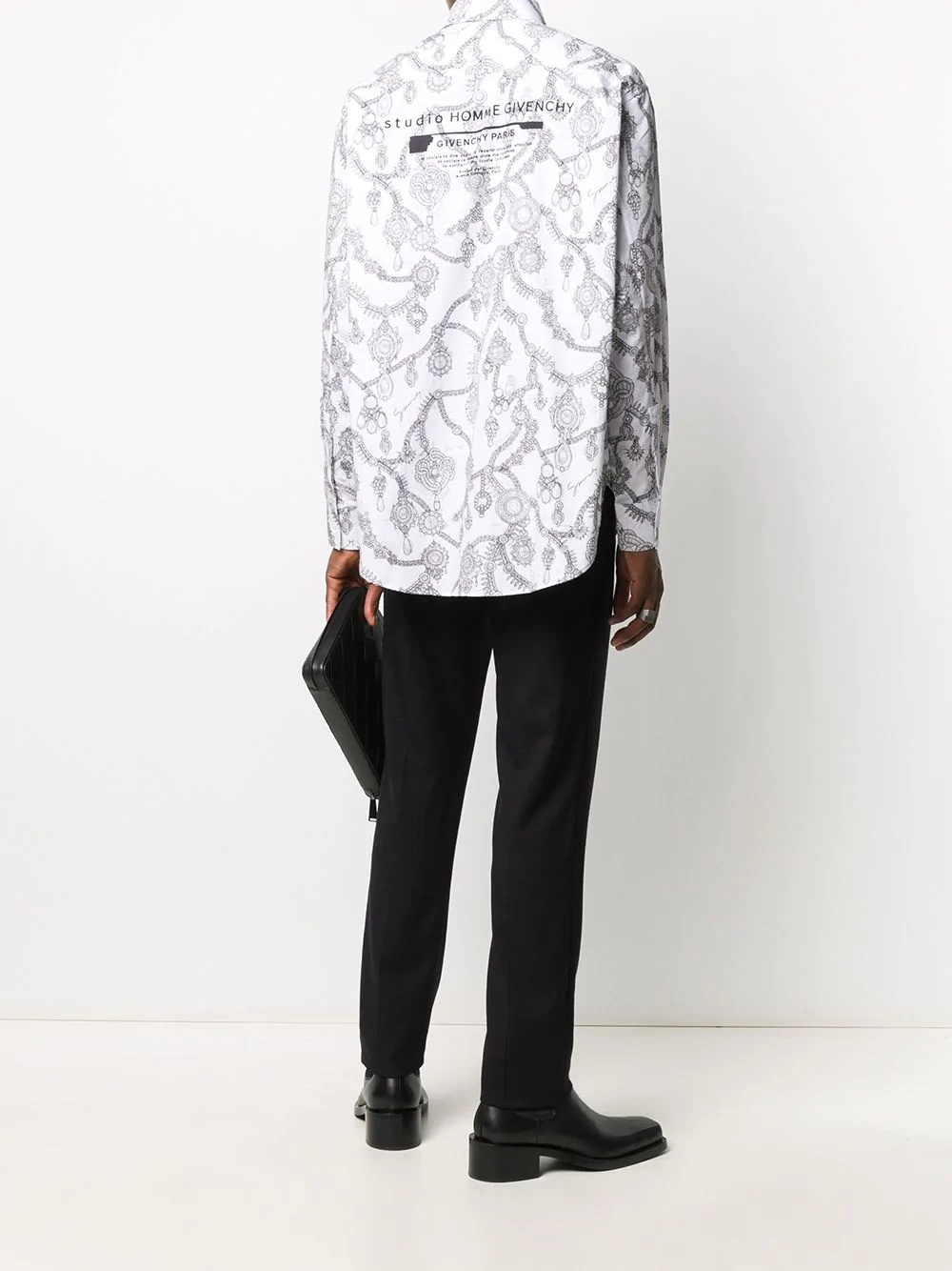 Studio Homme jewellery-print shirt - 2