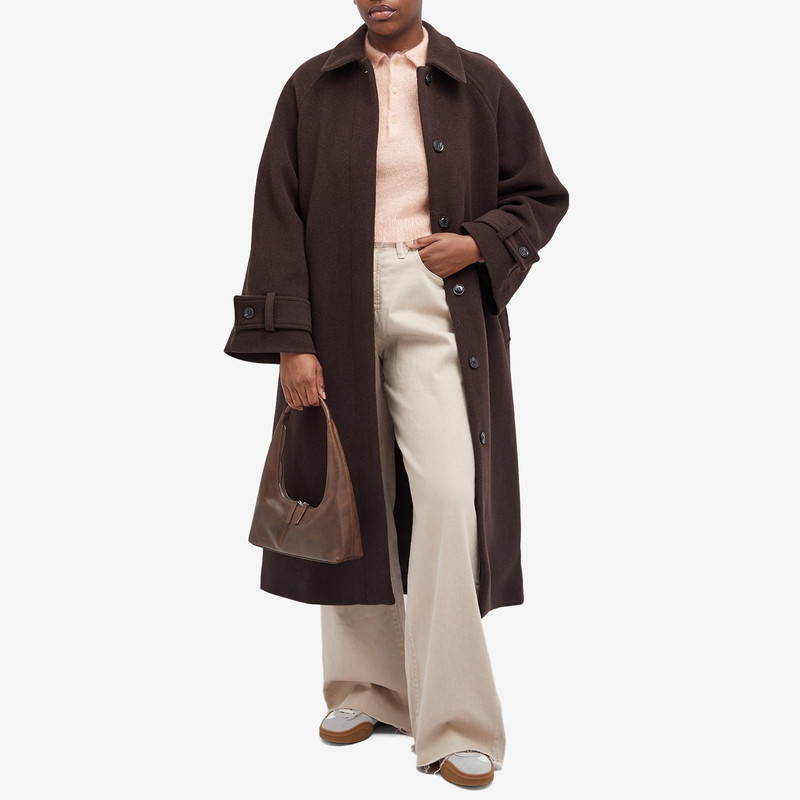 AURALEE Auralee Brushed Super Kid Mohair Knit Short Polo outlook