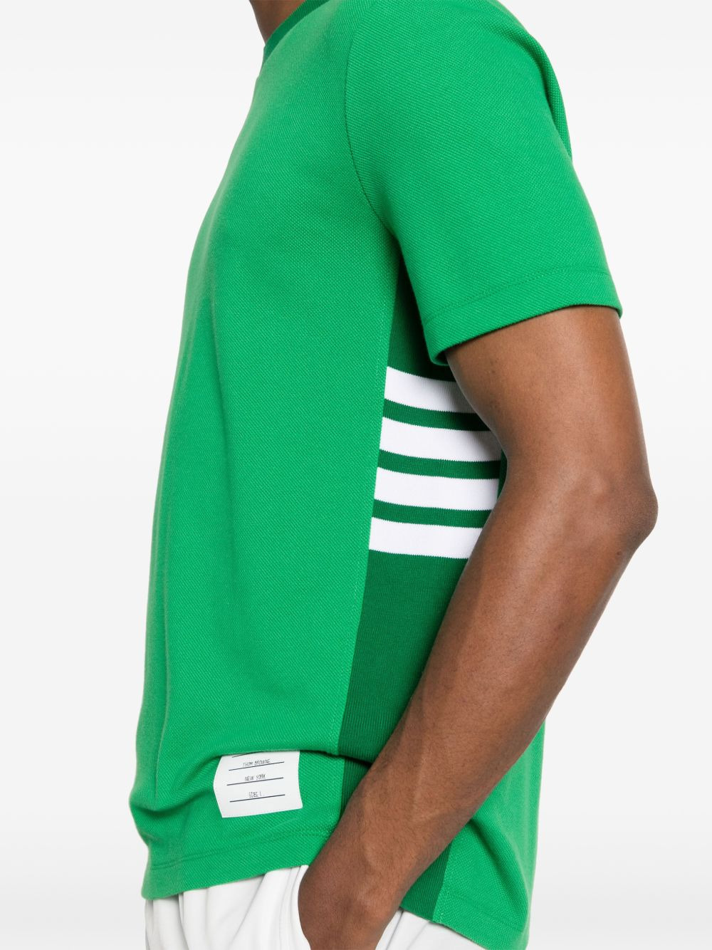 4-Bar stripe cotton T-shirt - 5