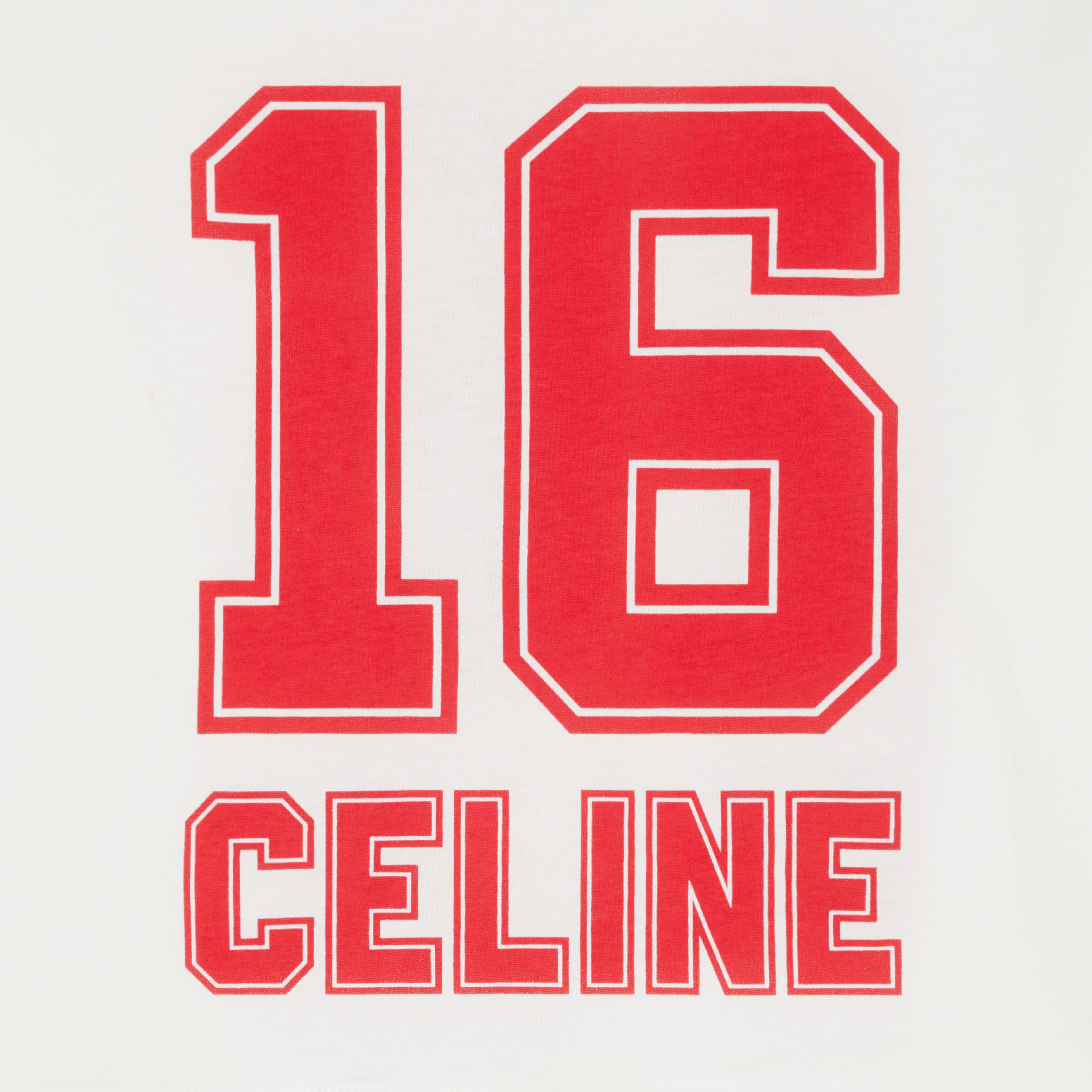 Celine 16 cropped t-shirt in cotton jersey - 3