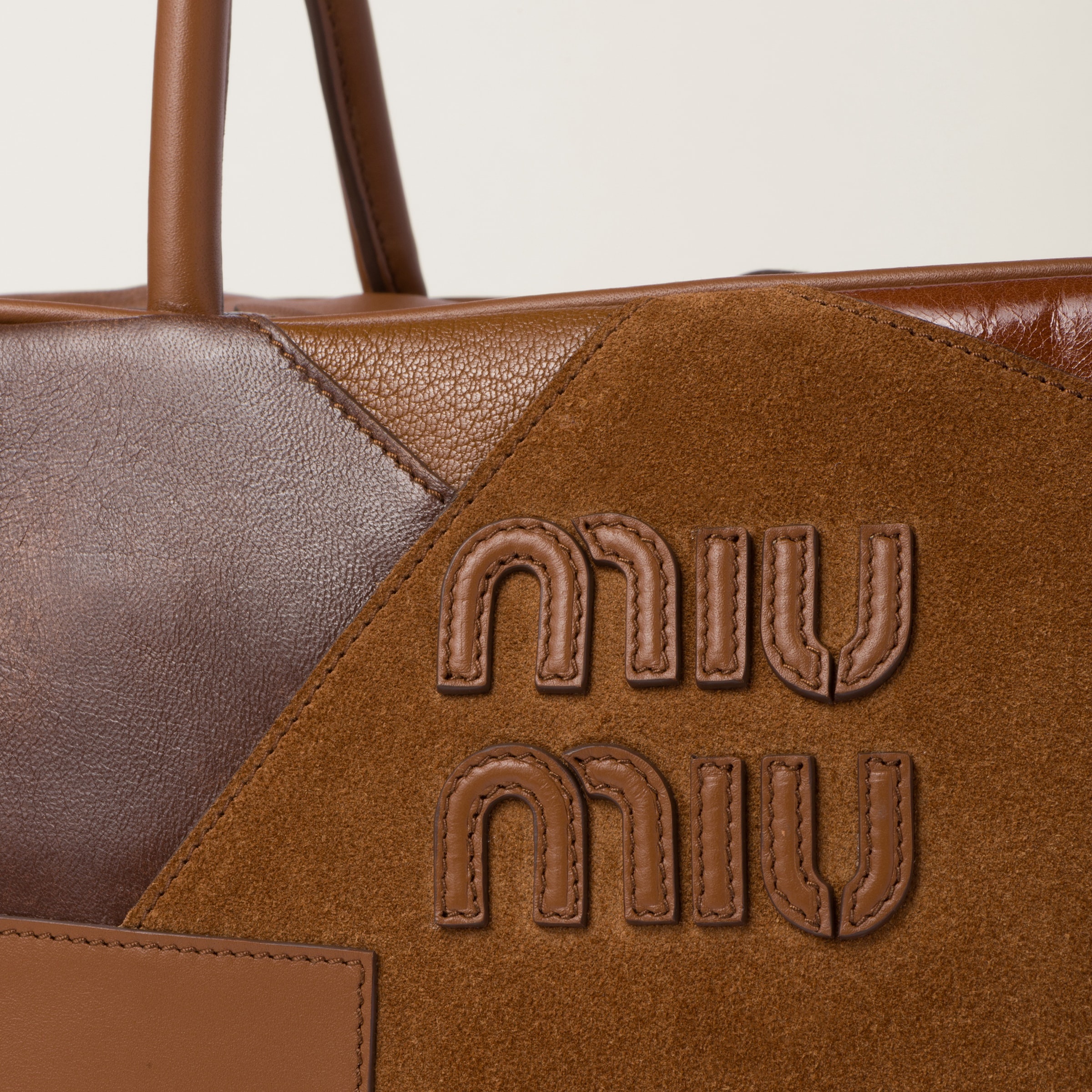 Leather patchwork Beau bag - 7