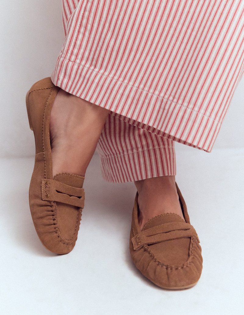 BODEN Classic Penny Loafers-Tan outlook
