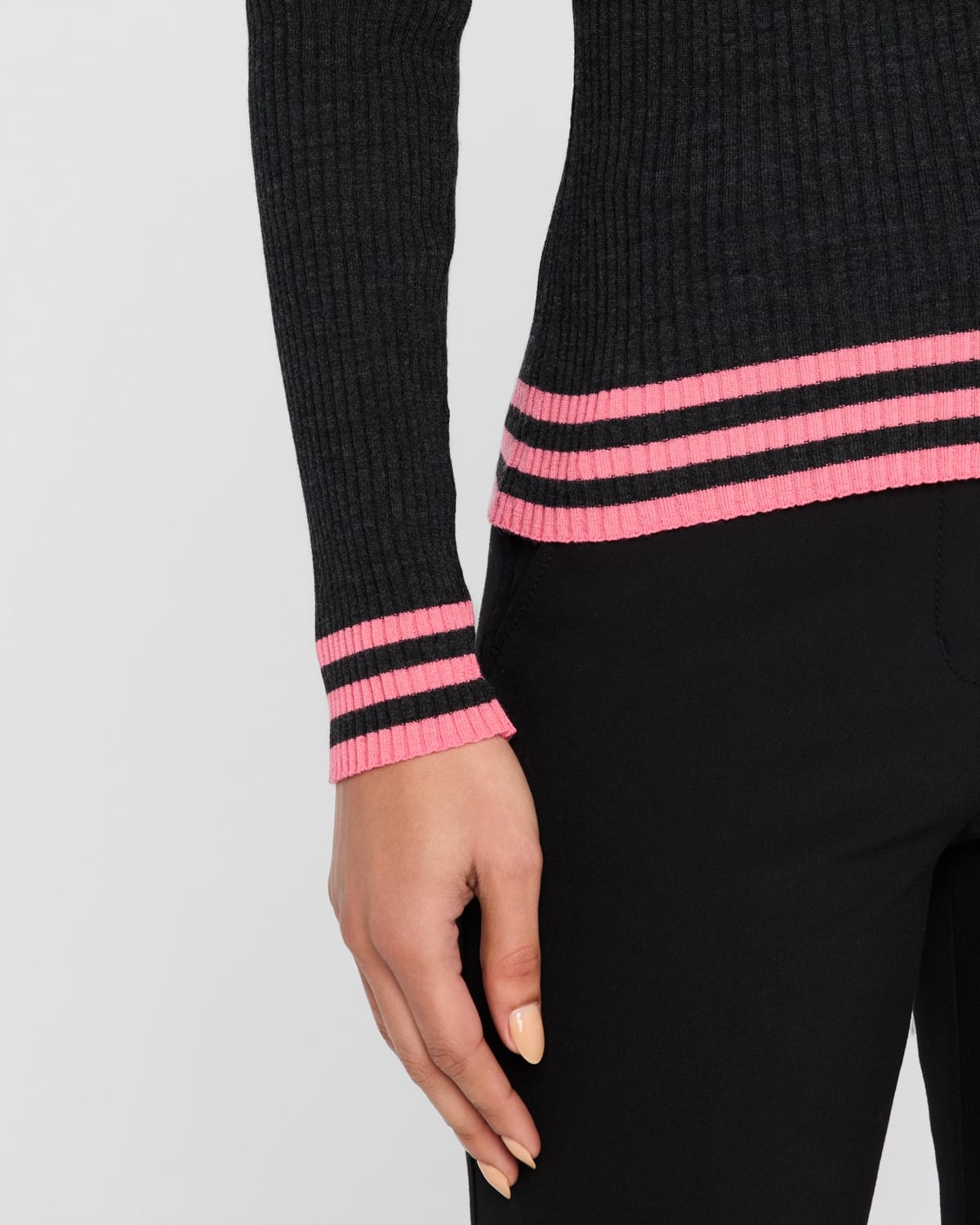 Regal Merino Tipped Cardigan - 5