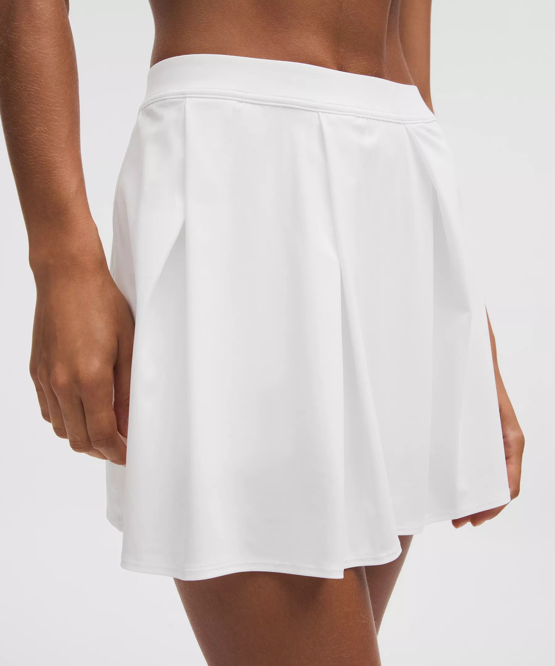 Angled-Pleat High-Rise Tennis Skirt - 4