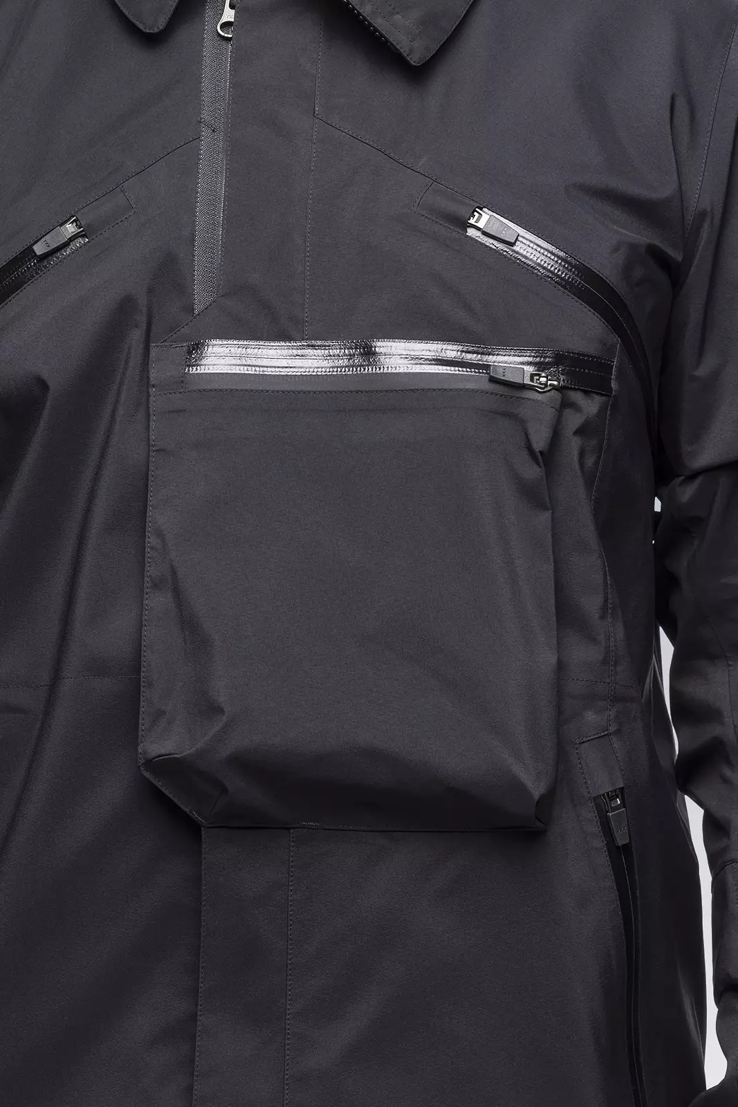 J1A-GTKR-BKS KR EX 3L Gore-Tex® Pro Interops Jacket Black with size 5 WR zippers in gloss black - 23