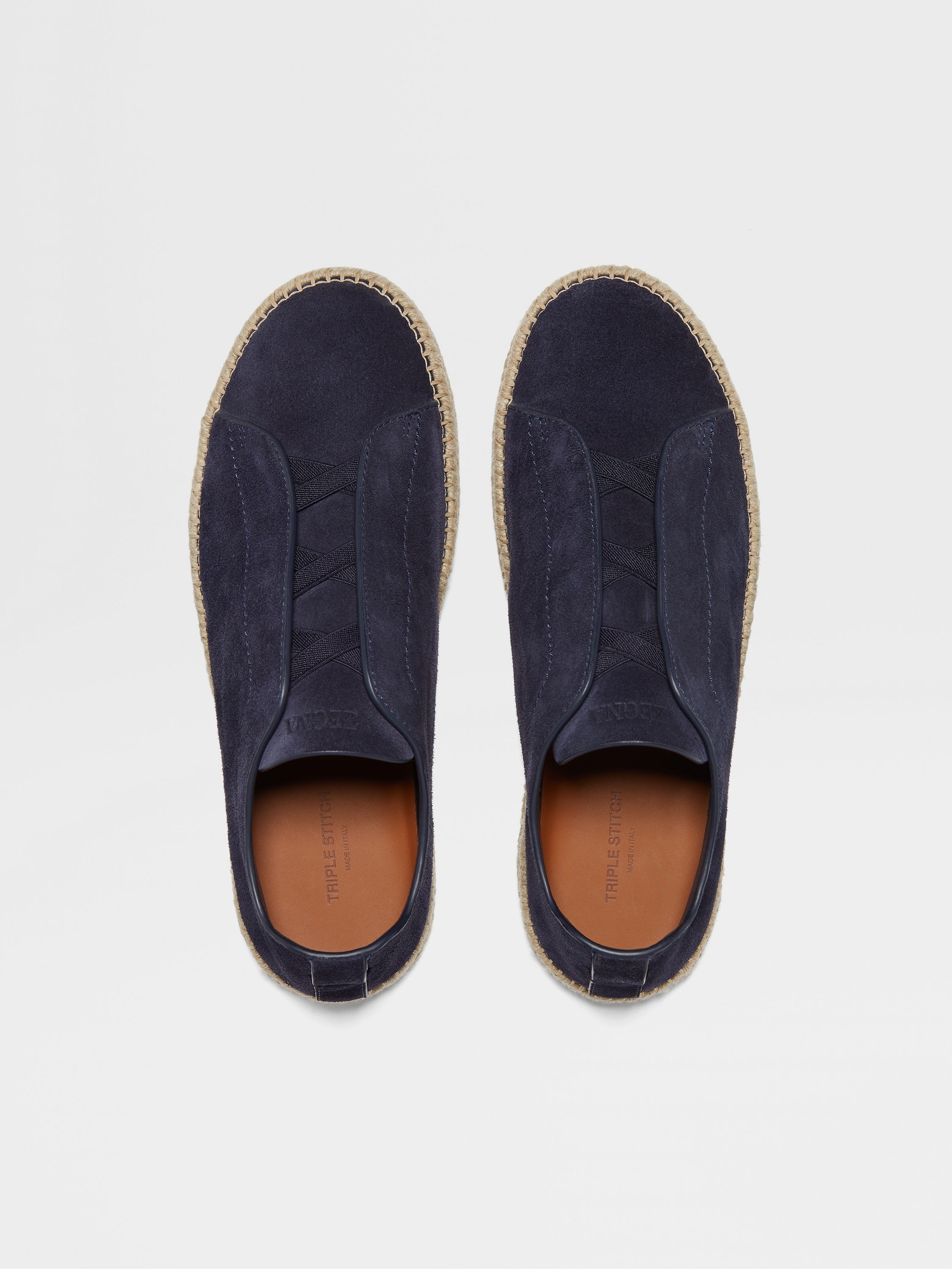 DARK BLUE SUEDE TRIPLE STITCH™ ESPADRILLES - 3