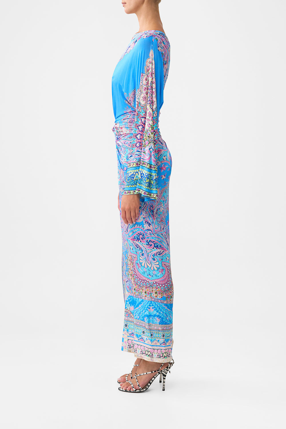 ONE SHOULDER JERSEY DRESS - 4