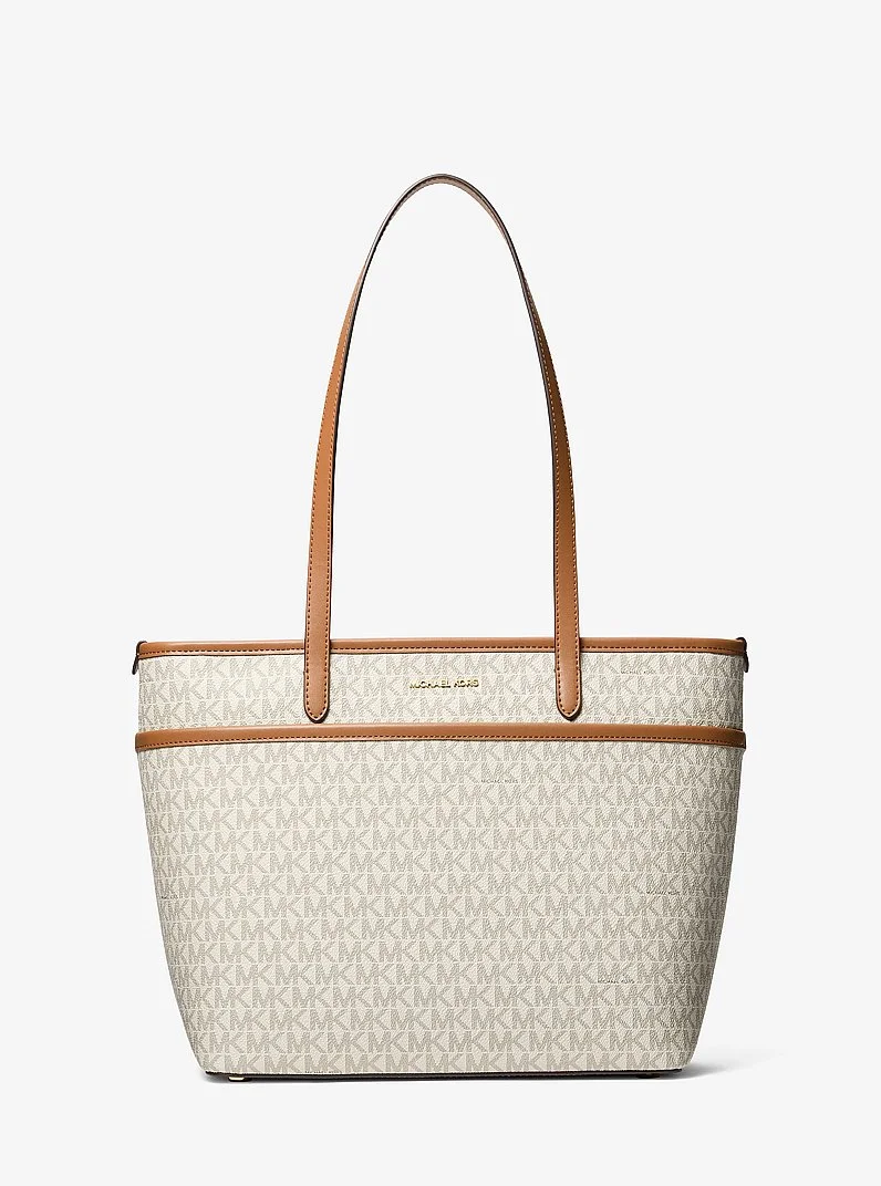 Marlowe Medium Signature Logo Pocket Tote Bag - 1