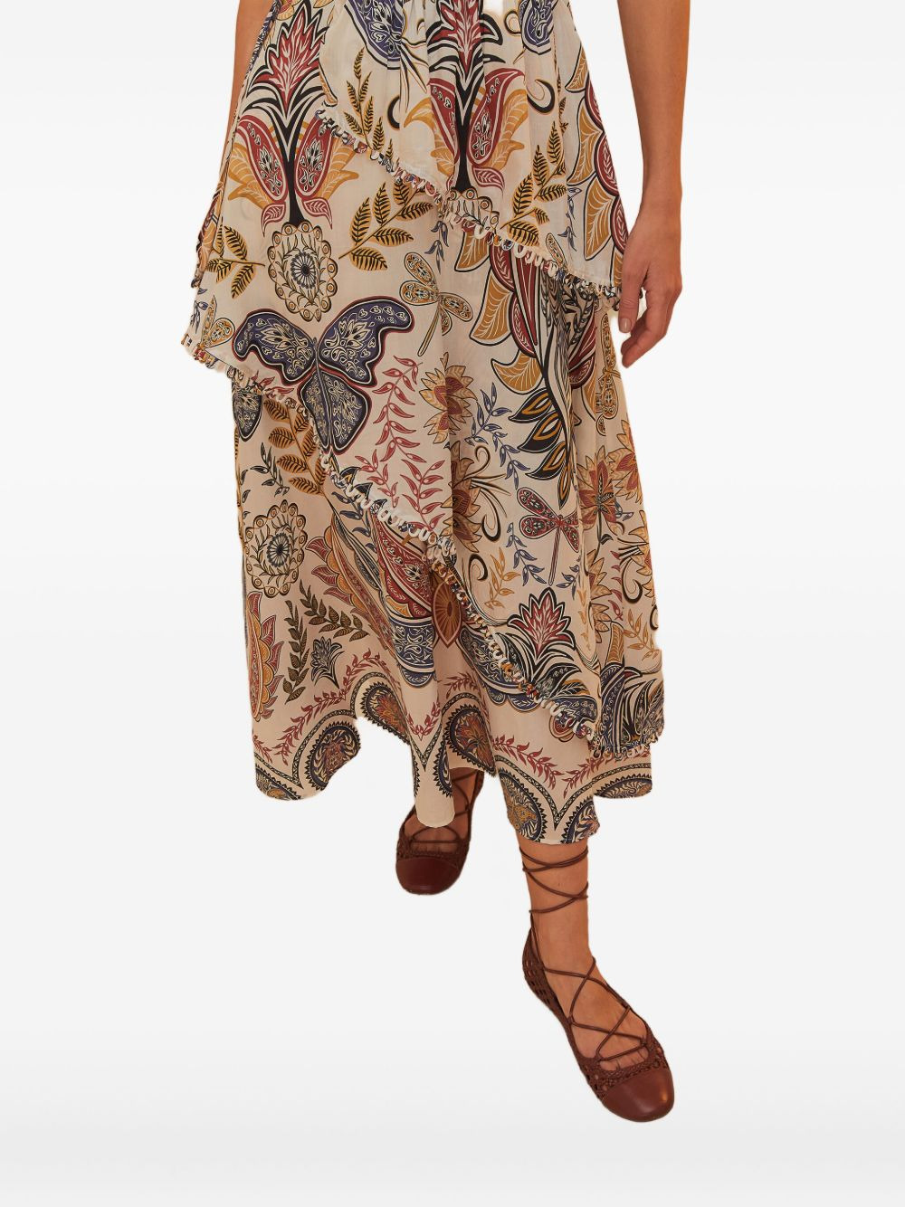 paisley-print midi dress - 4