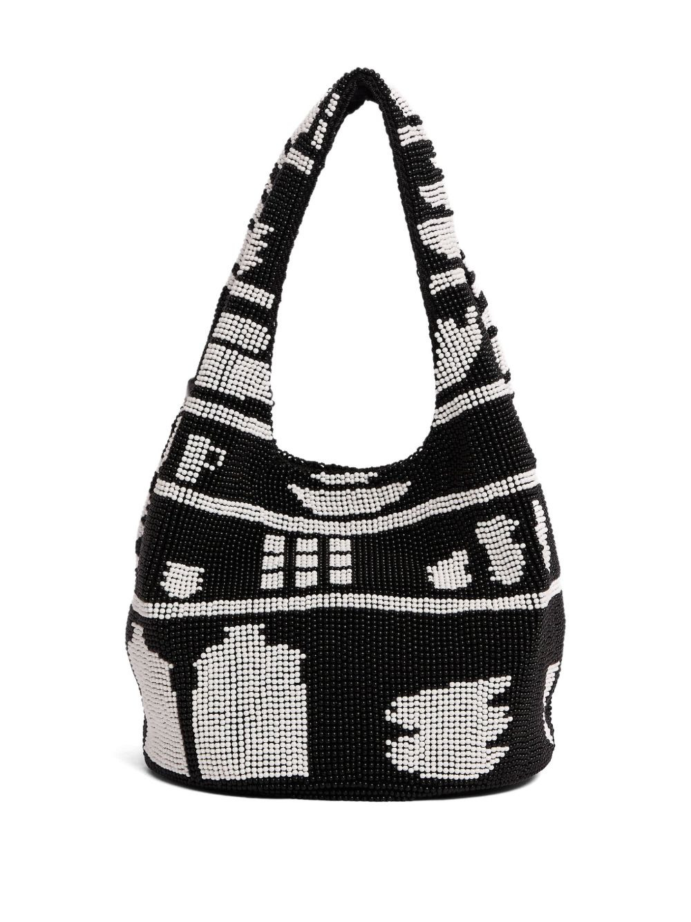 beaded-pattern shoulder bag - 2