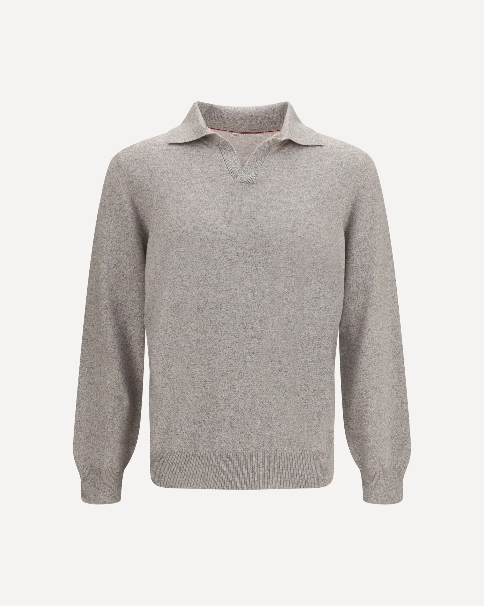 Mouliné cashmere knit Polo - 1
