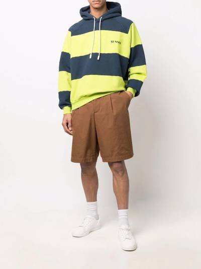 SUNNEI striped logo hoodie outlook