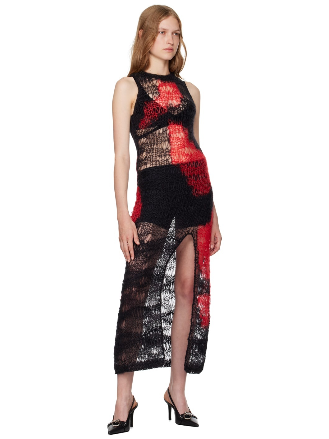 Black & Red Antwerp Midi Dress - 4