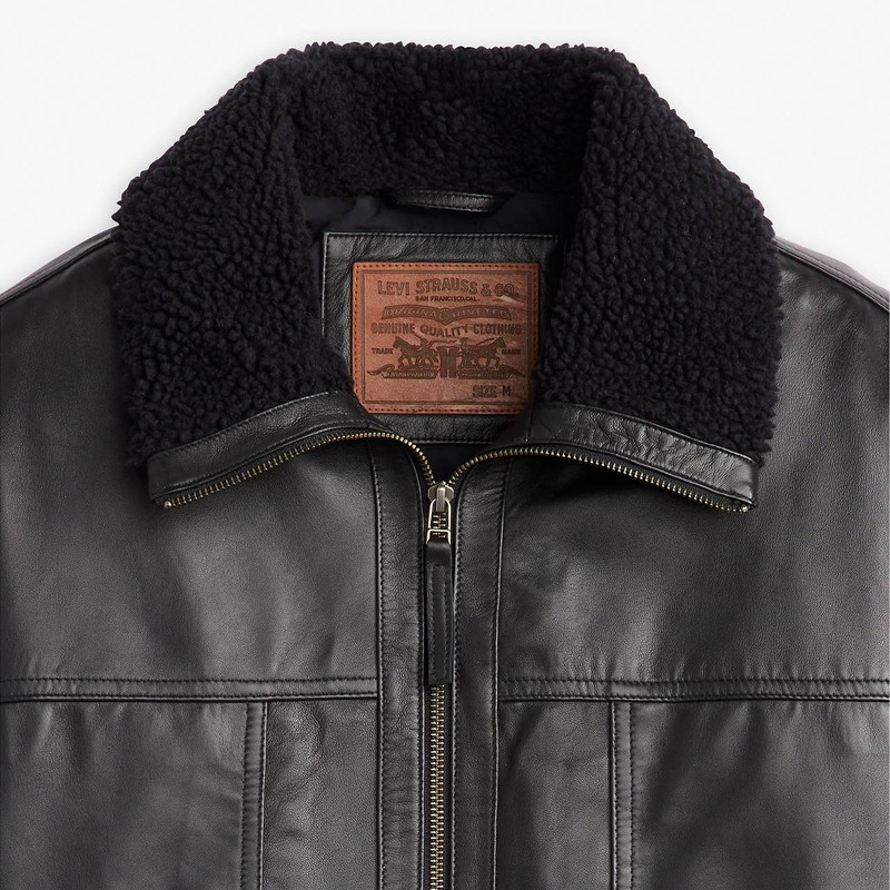 CRUZ LEATHER SHERPA JACKET 6