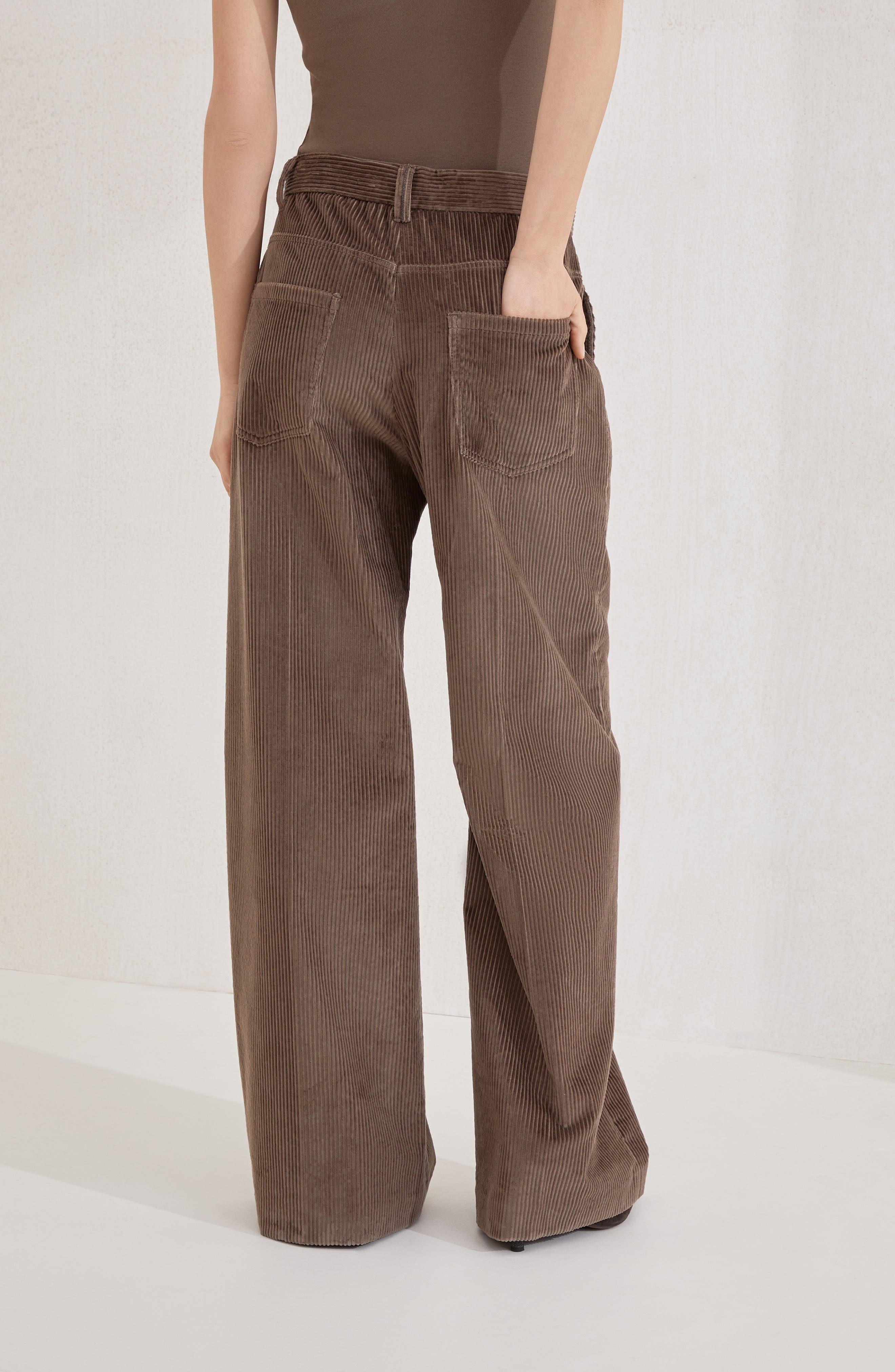 Brunello Cucinelli Loose trousers in Brown at Nordstrom - 3