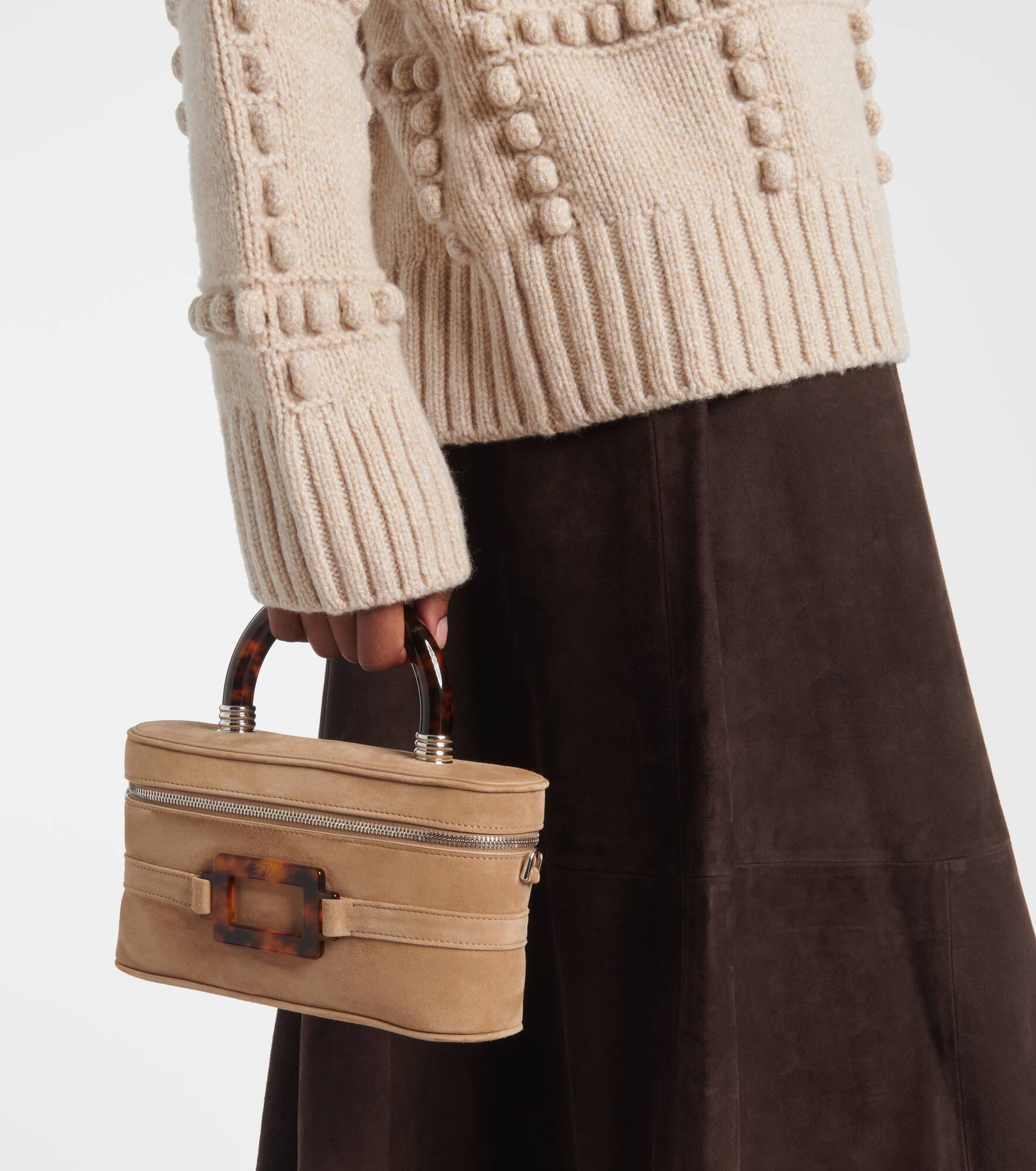 Vanity Mini suede tote bag - 2