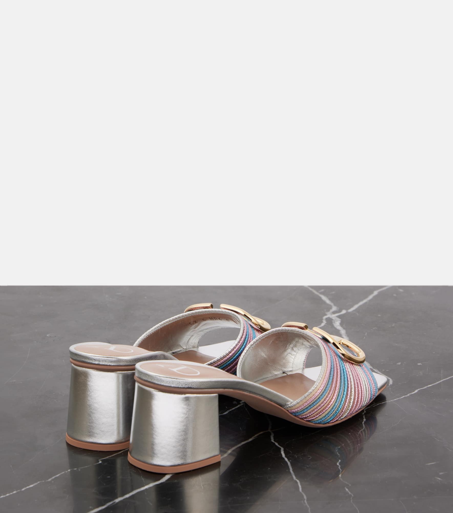 VLogo Signature crochet mules - 2