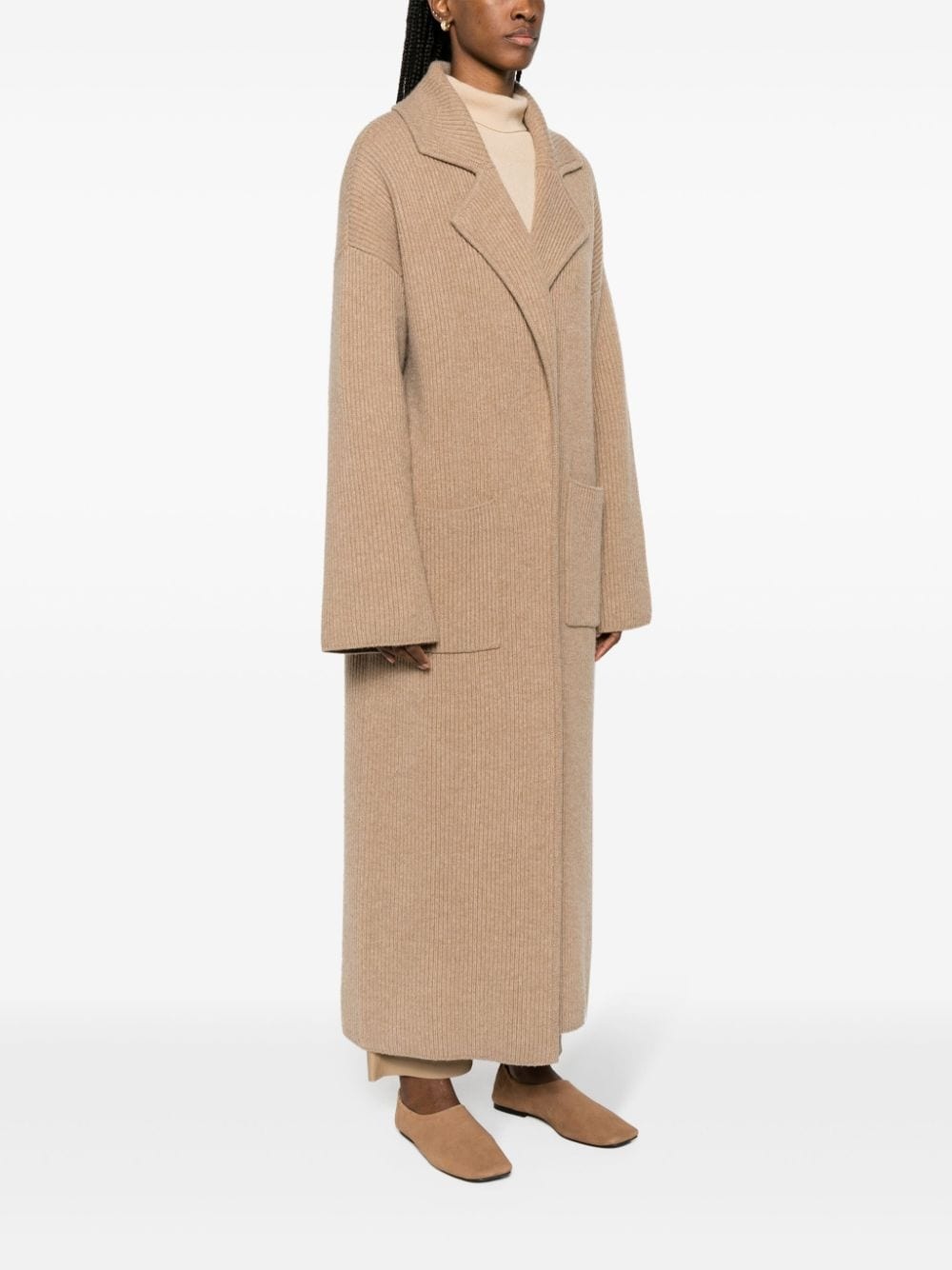 Wool blend cardigan coat - 3