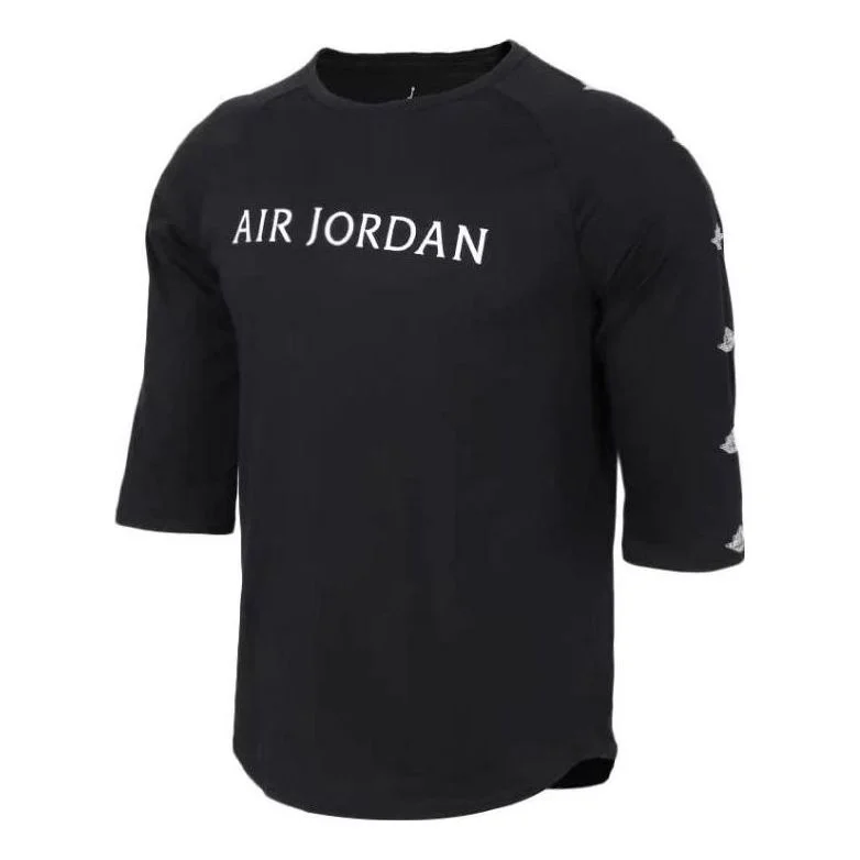 Air Jordan 3/4 Sleeve T-shirt 'Black' AA1912-010 - 1