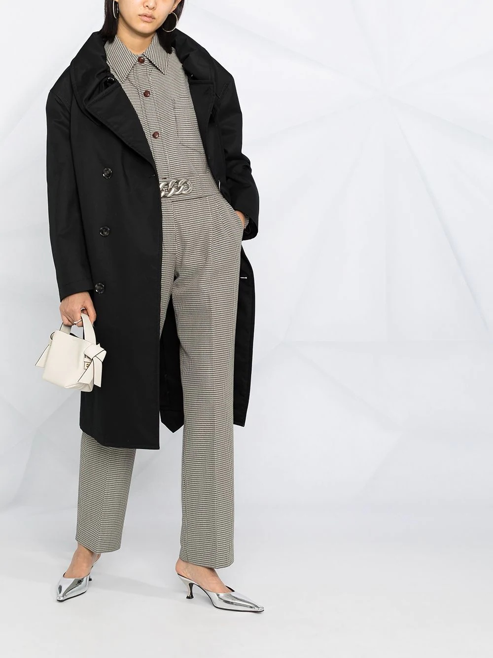 double-breasted trench coat - 6