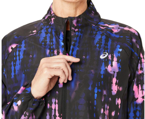 (WMNS) ASICS ROAD LITE-SHOW Jacket 'Black Magenta' 2012D079-001 - 3