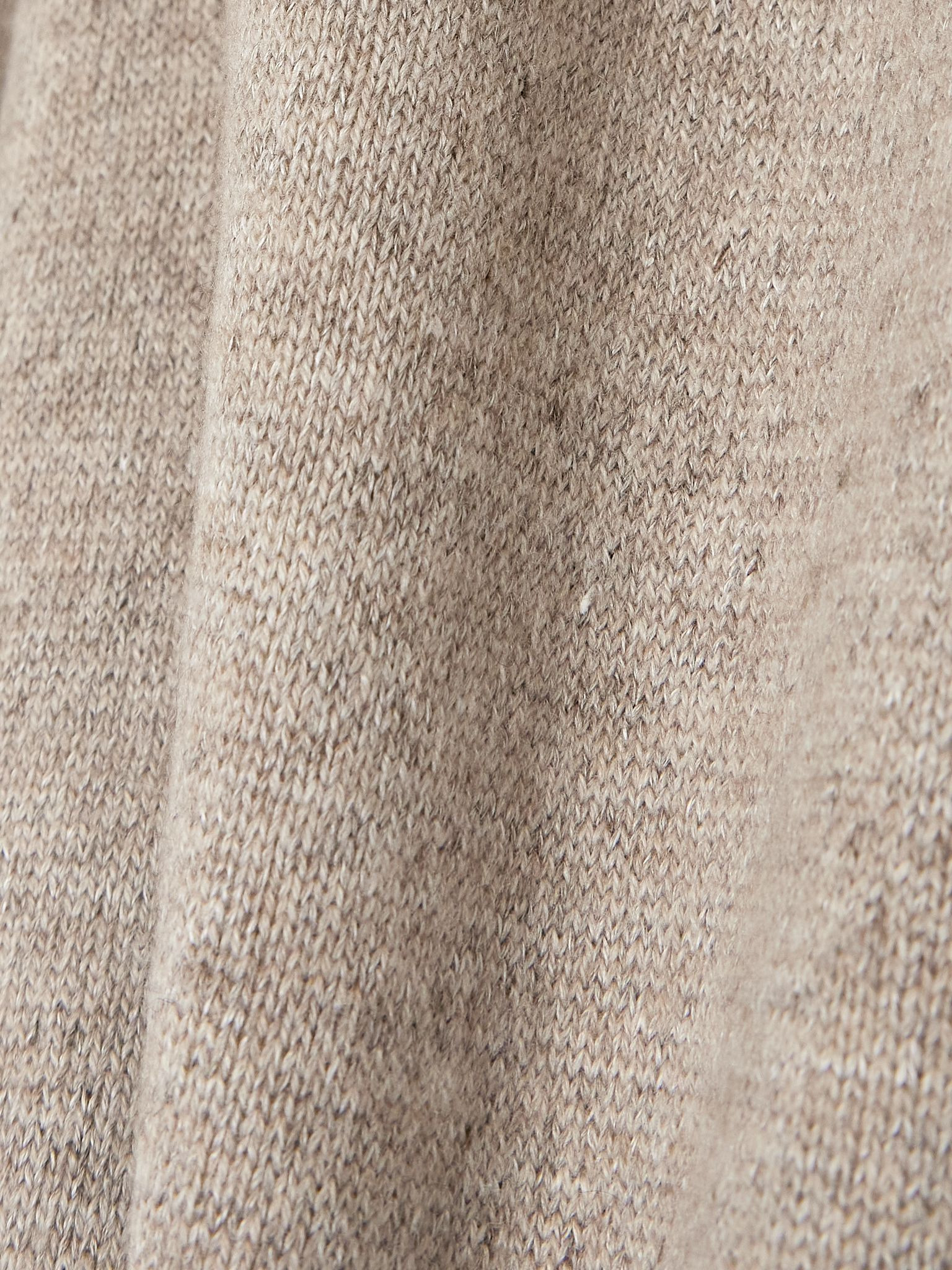 Linen and cashmere-blend tapered pants Beige - 5
