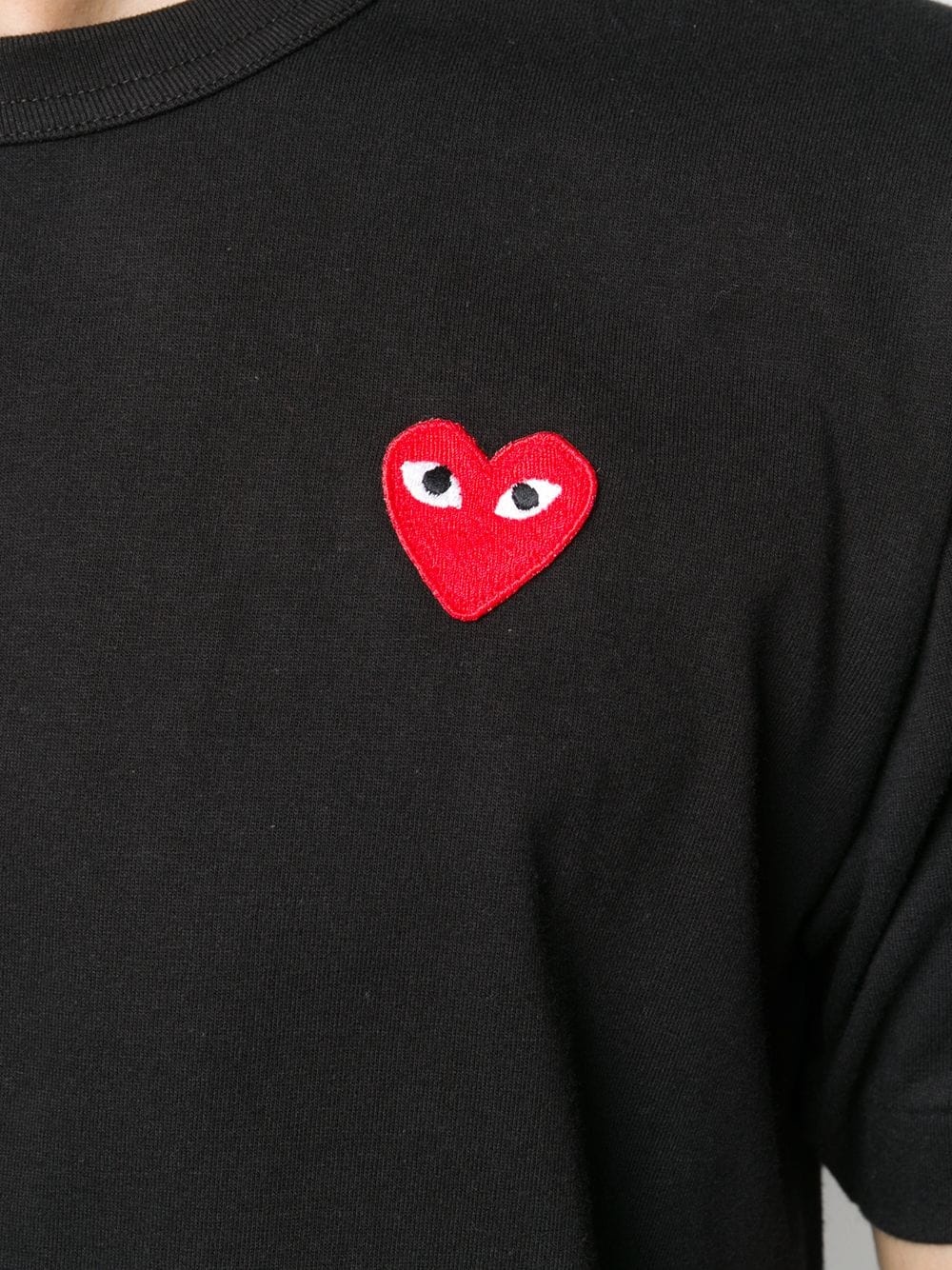 heart logo-patch T-shirt - 5