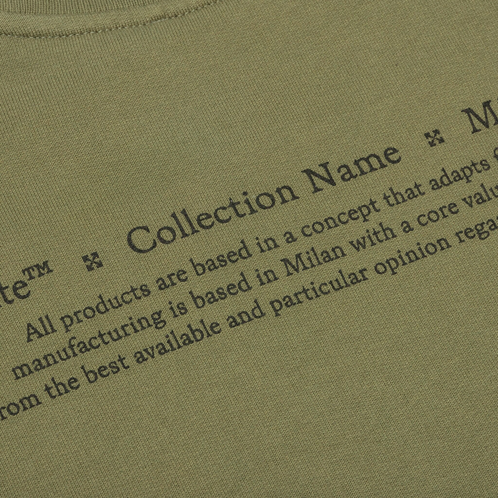 OFF-WHITE C/O VIRGIL ABLOH CARAVAGGIO BOY SKATE CREWNECK - GREEN/MULTI - 4