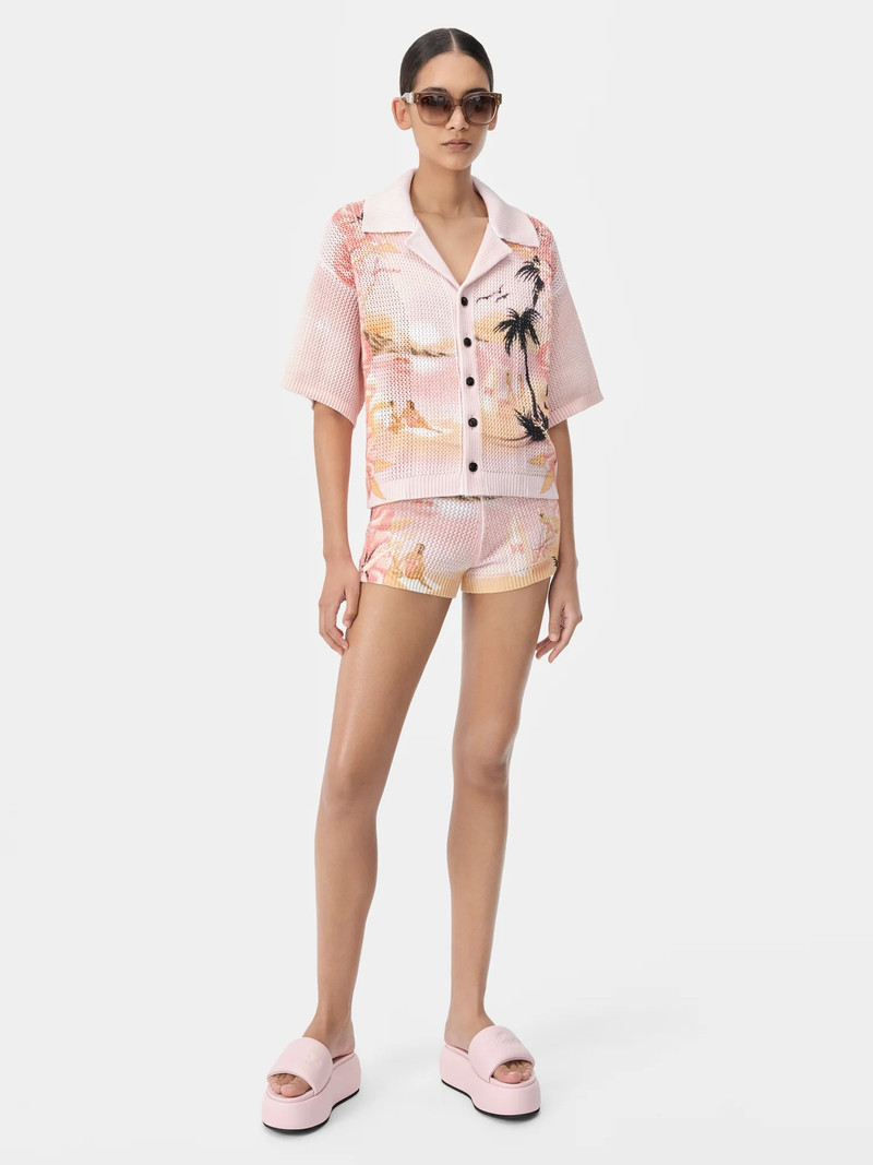 AMIRI WOMEN'S AMIRI PARADISE CROCHET POLO outlook