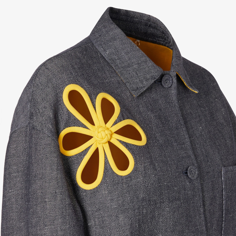 Jacket Blue and yellow double denim jacket 3