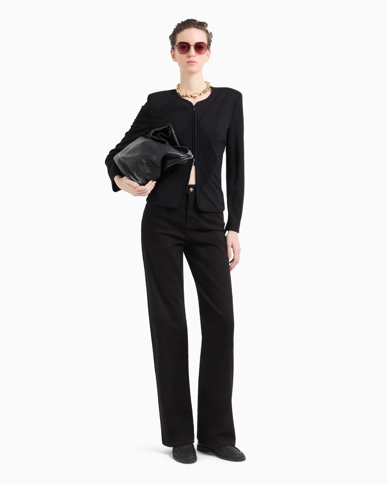 MILANO-STITCH JACKET WITH SHOULDER PADS - 2