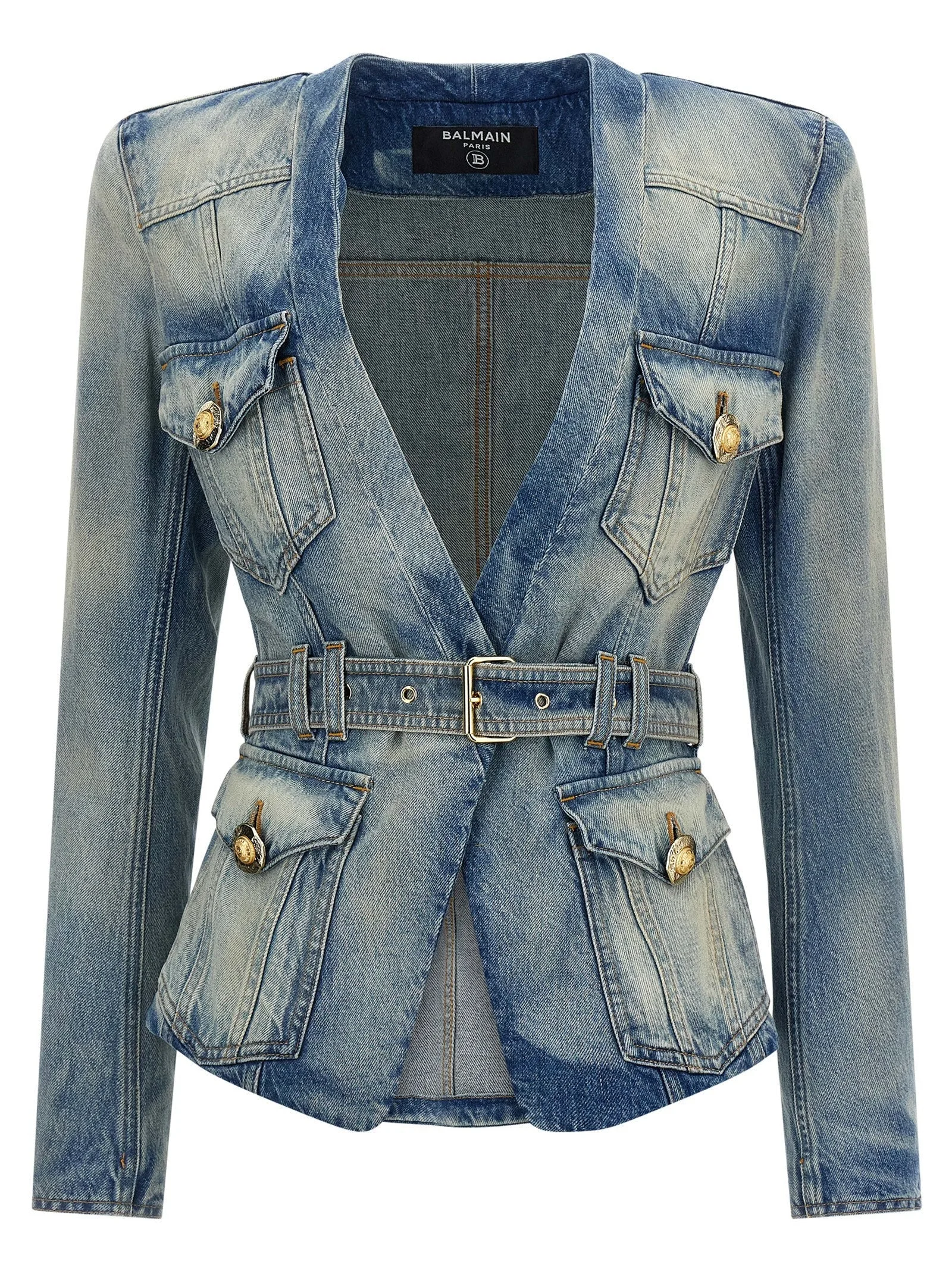 Balmain Women Denim Blazer - 1