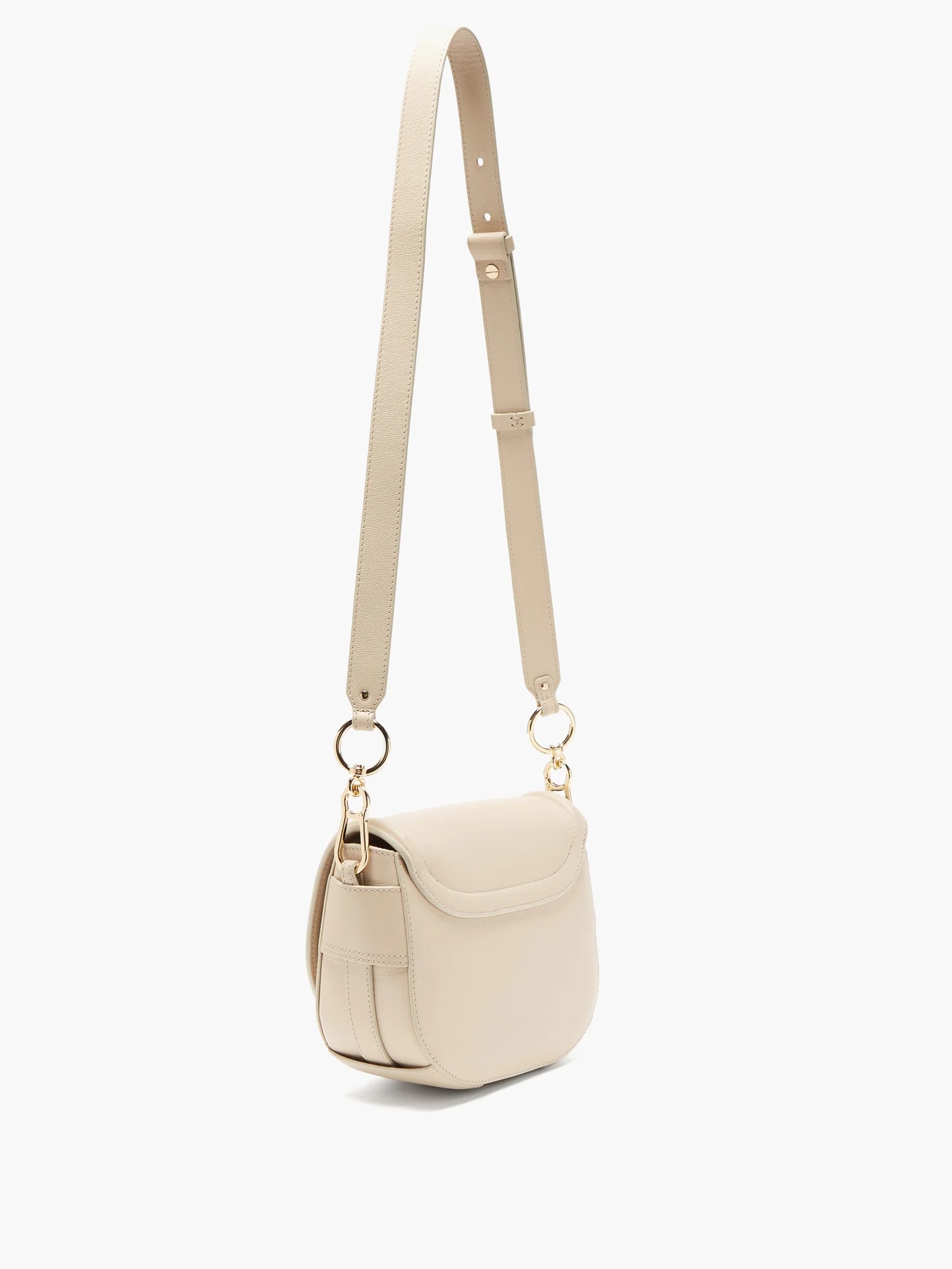 Mara grained-leather cross-body bag - 4