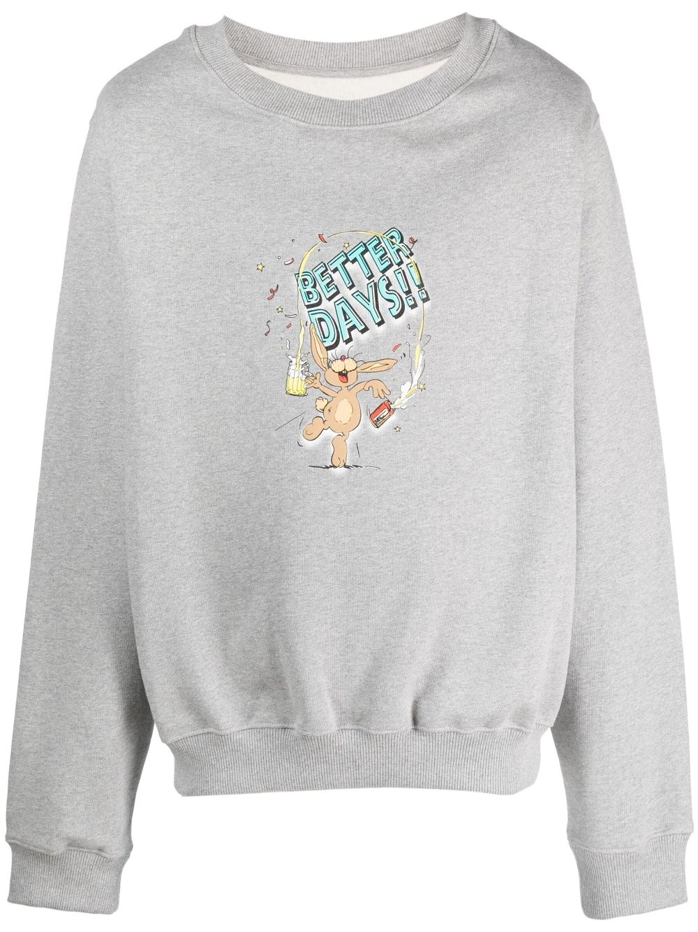 Better Days graphic-print cotton sweatshirt - 1