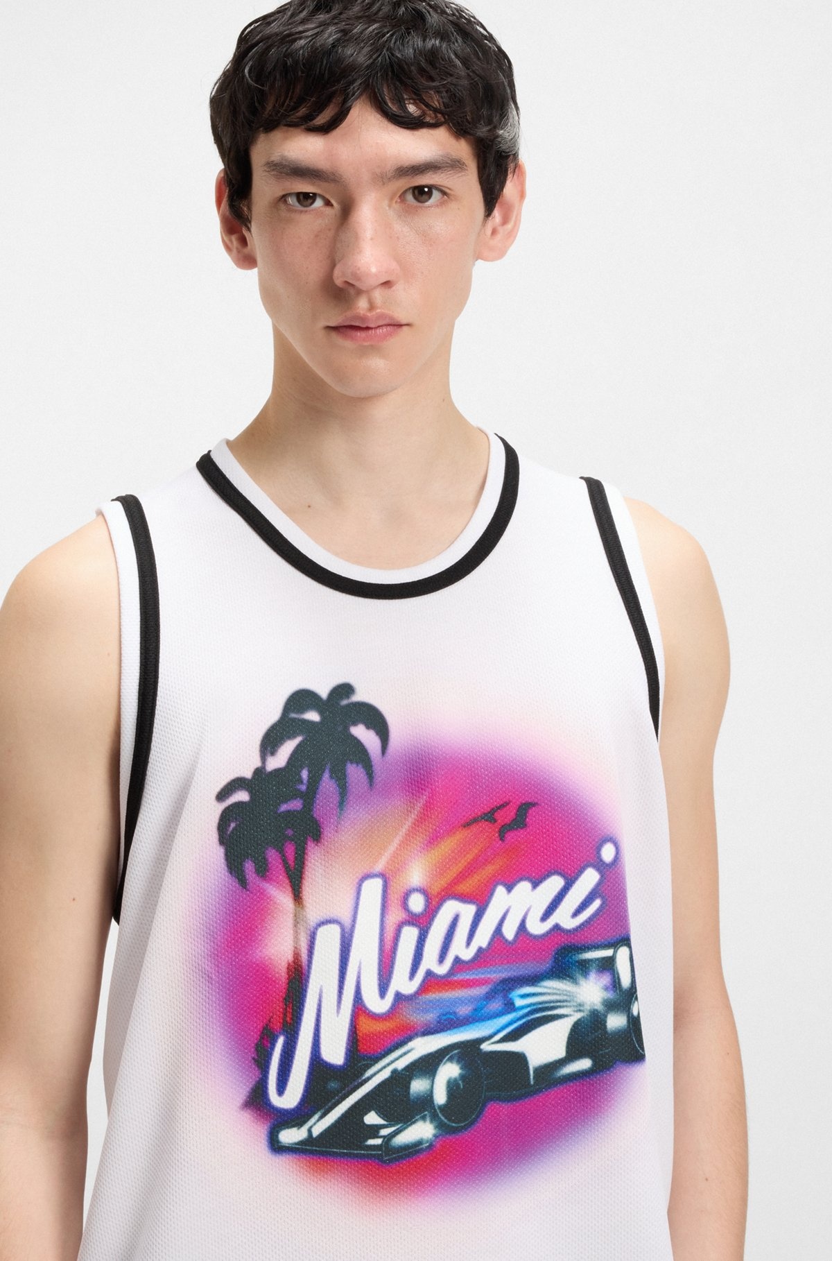 HUGO X VCARB FANWEAR TANK TOP WITH MIAMI ARTWORK - 3