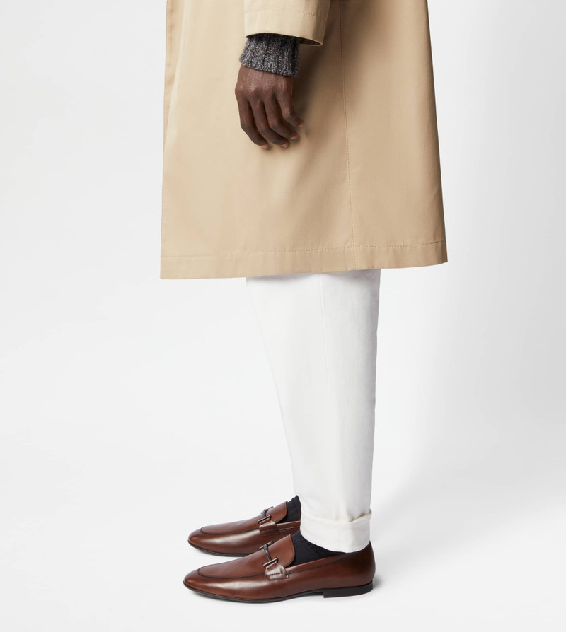 LOAFERS IN LEATHER - BROWN 7
