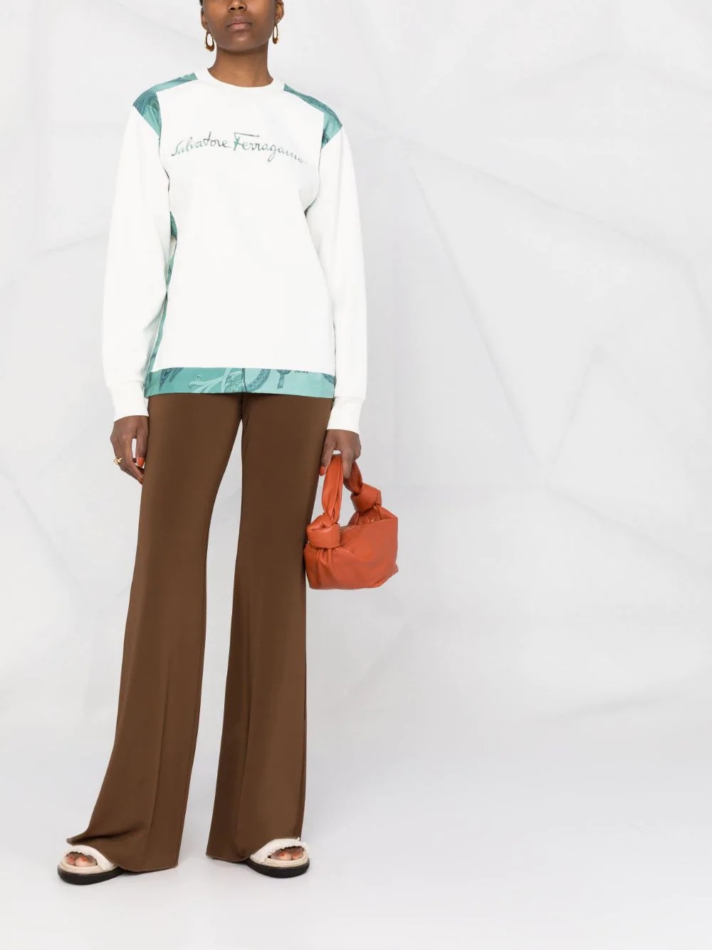embroidered logo sweatshirt - 2