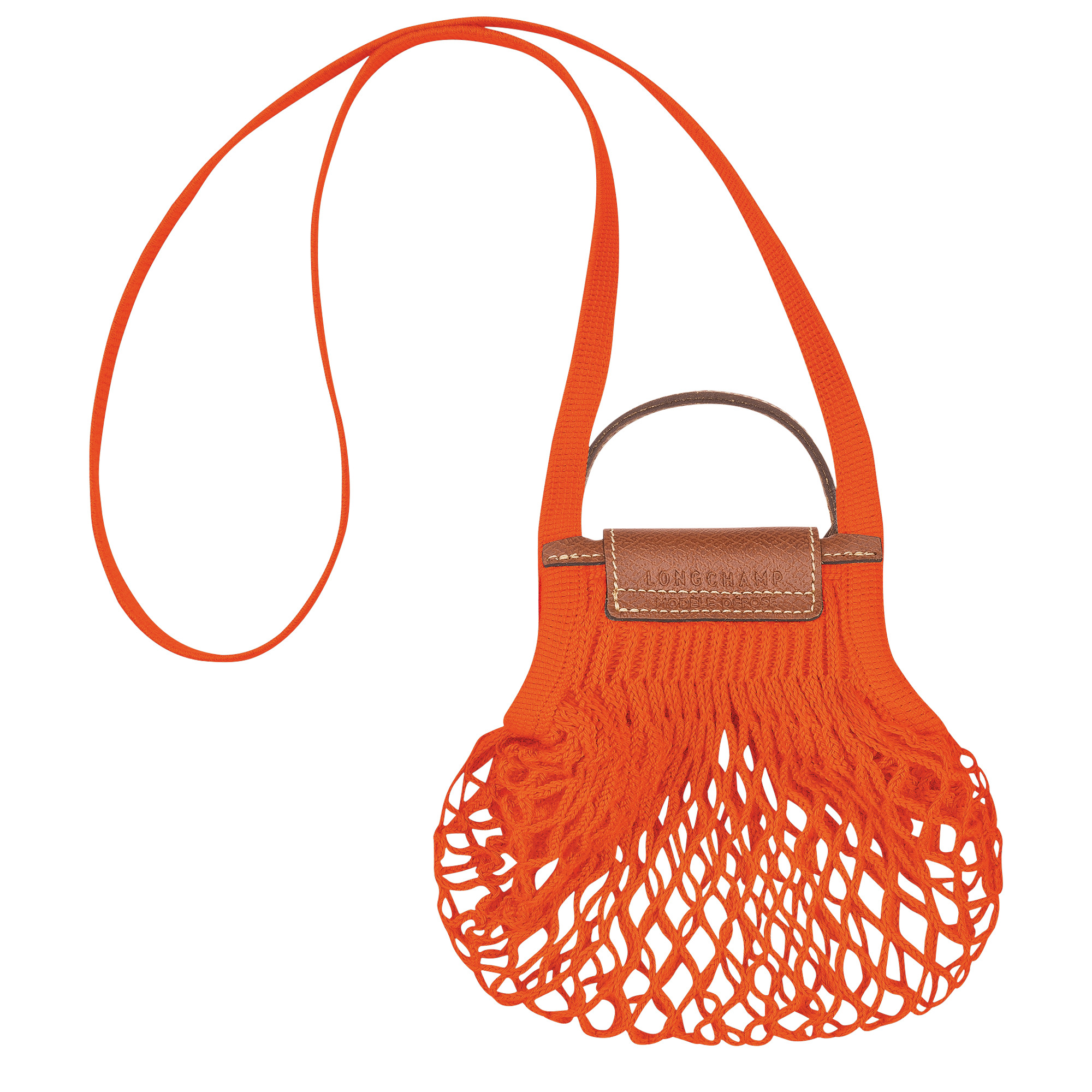 Le Pliage Filet XS Mesh bag Orange - Canvas - 3
