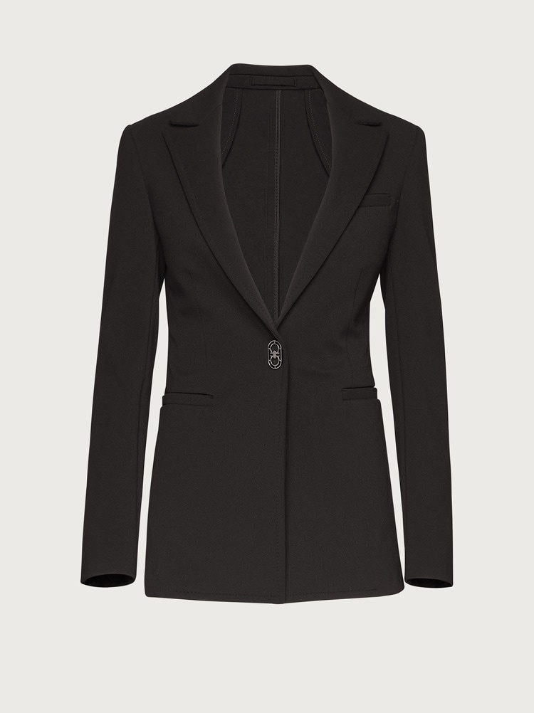 SINGLE BREASTED JERSEY BLAZER - 1
