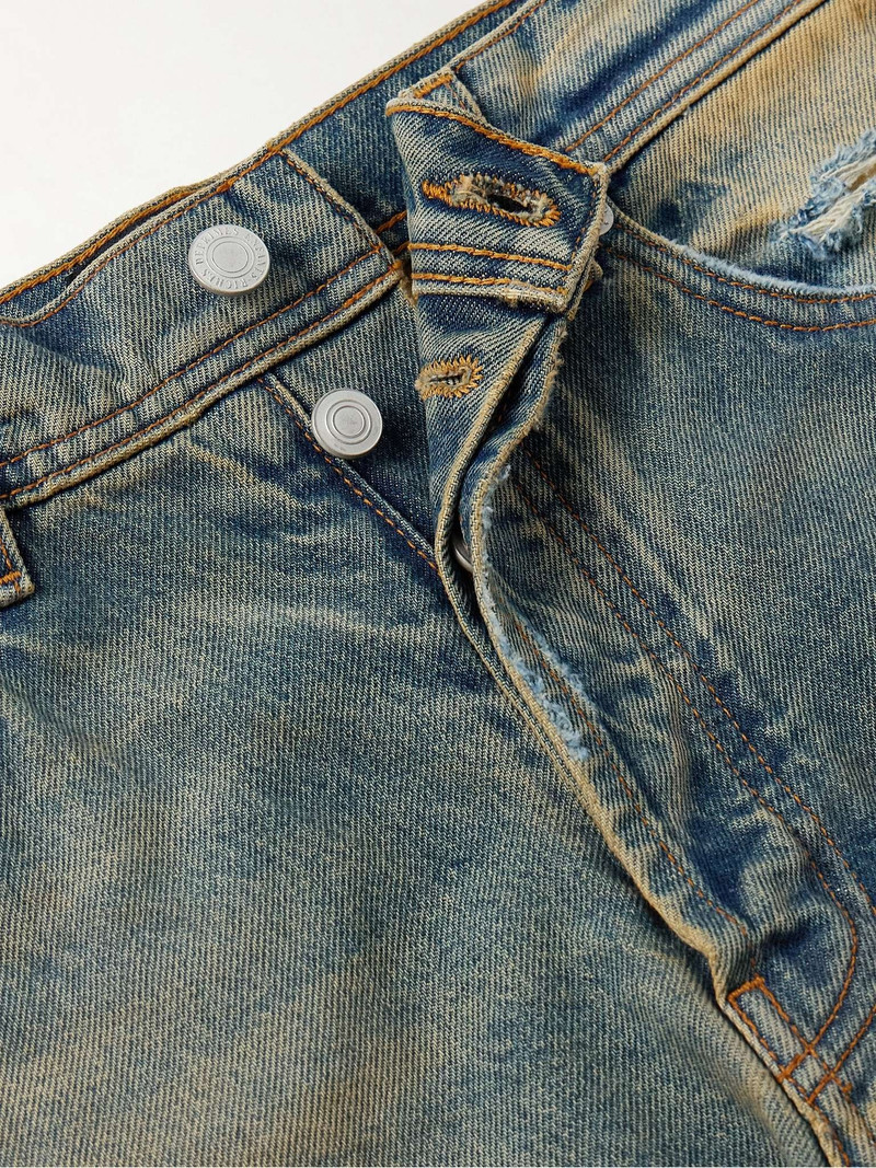 Corpse Pose Wide-Leg Distressed Jeans 3