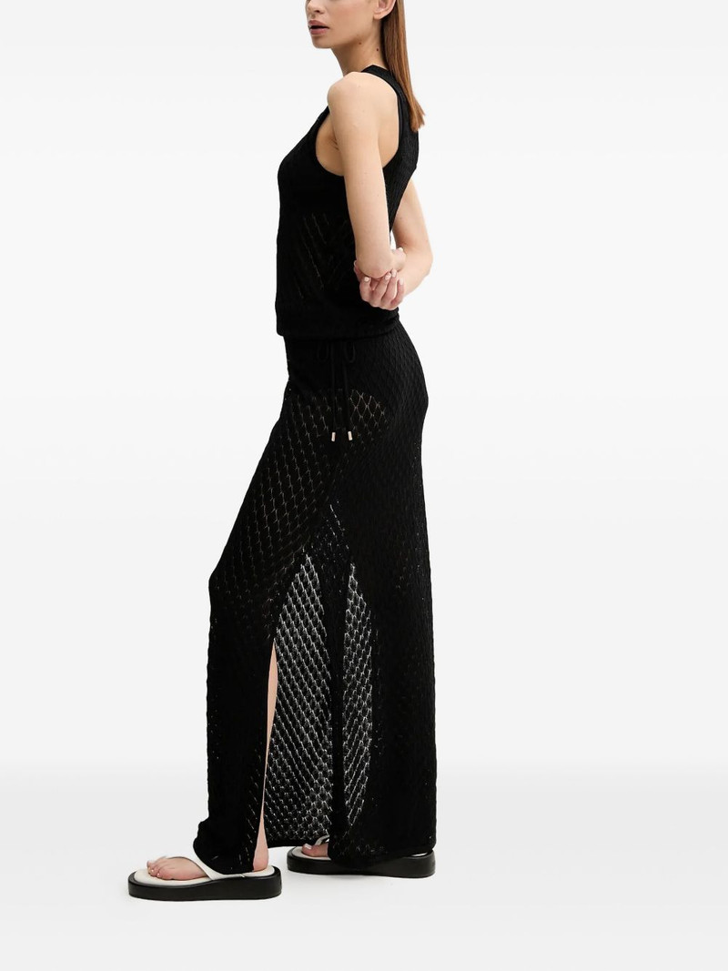 MELISSA ODABASH open-knit side-split maxi dress outlook