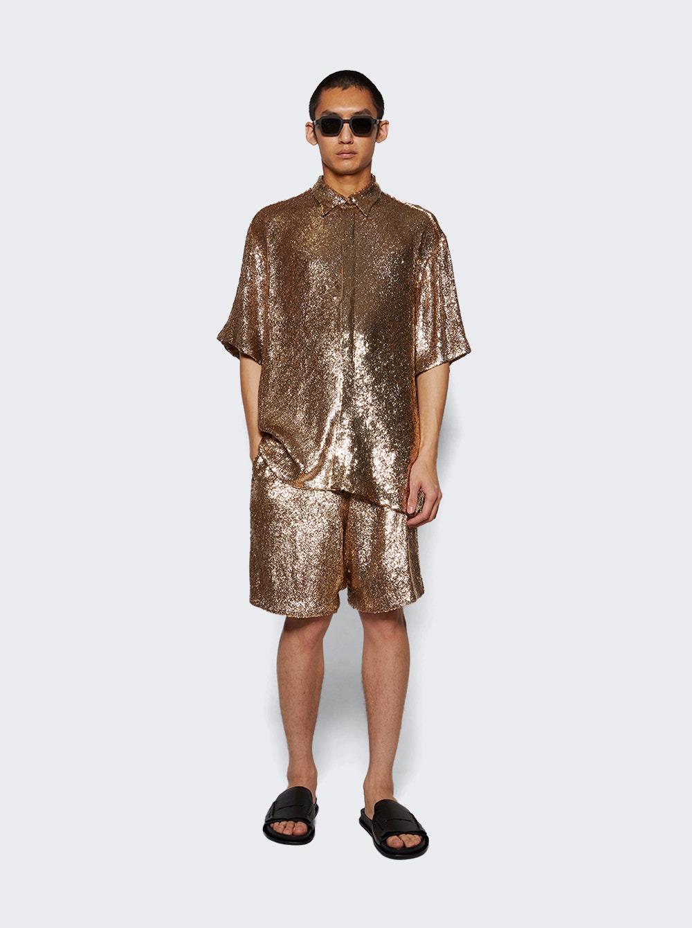 Cassidye Embroidered Shirt Gold - 5