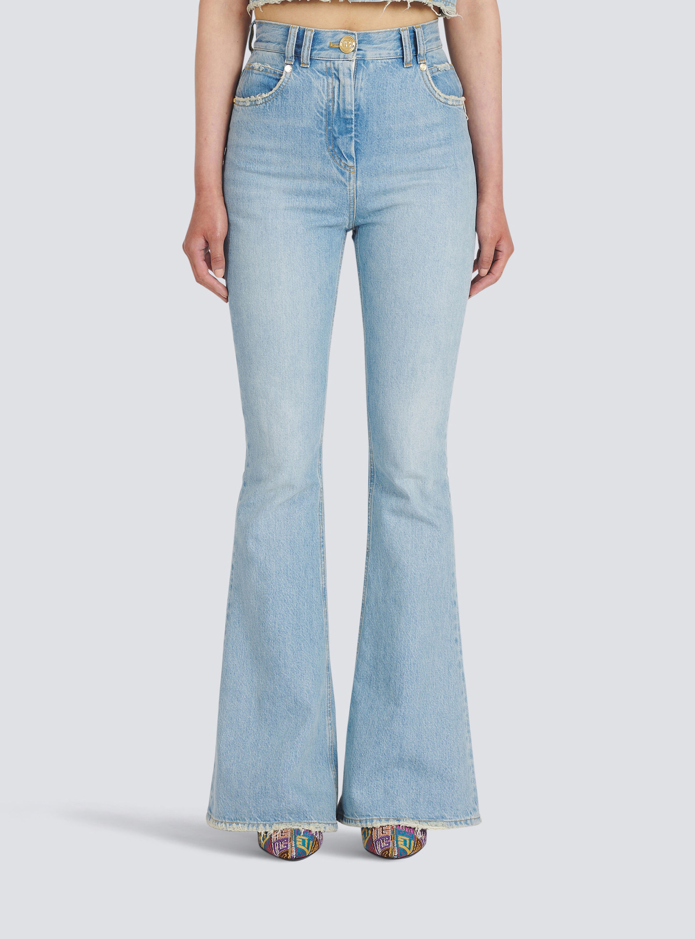 Bootcut eco-designed jeans - 7