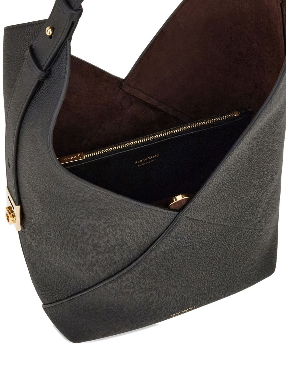 leather hobo shoulder bag - 7