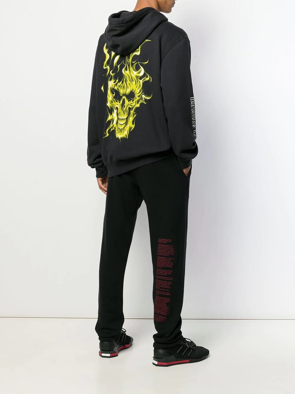 Flame face hoodie - 2