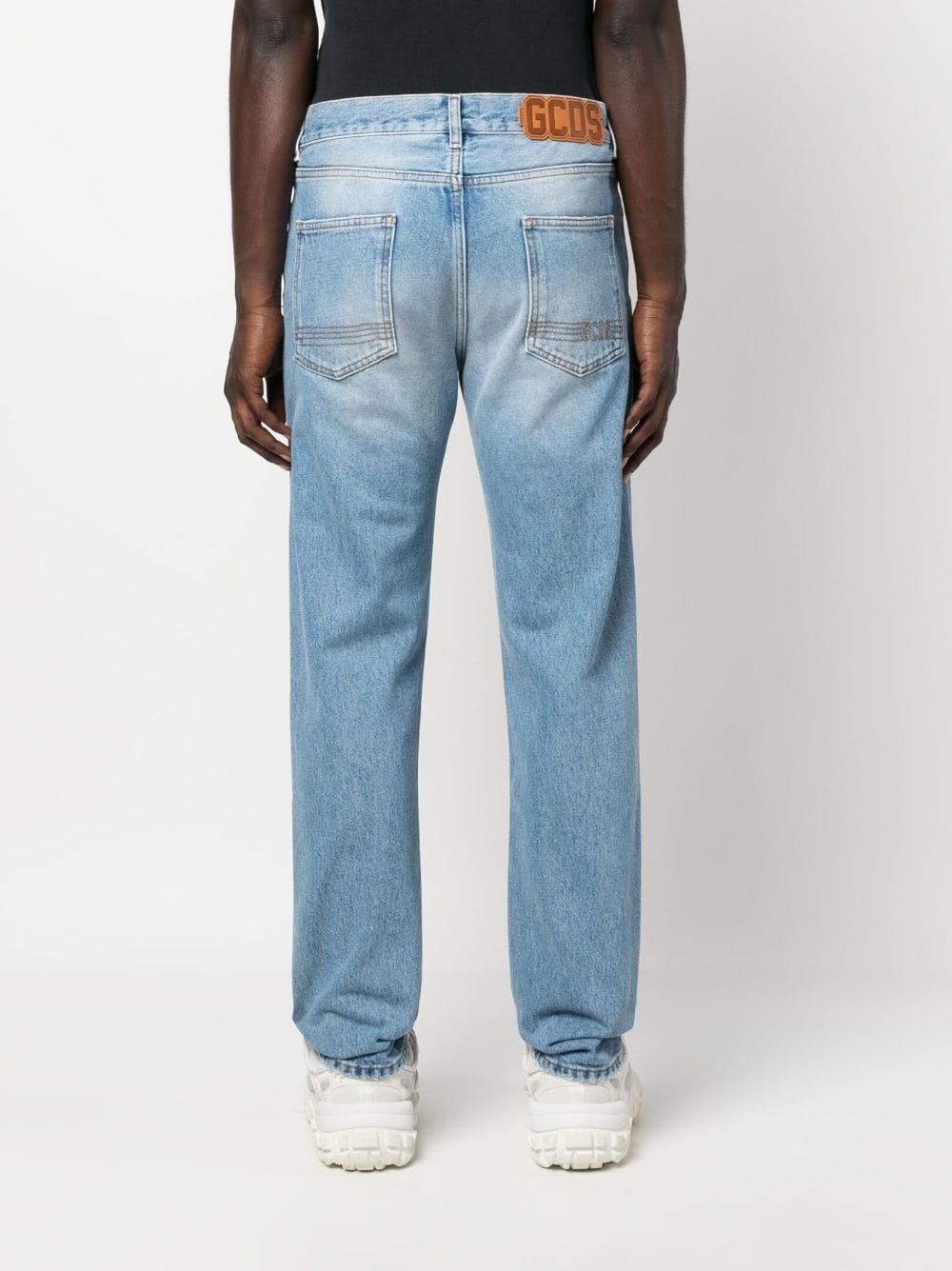 low-rise straight-leg jeans - 4